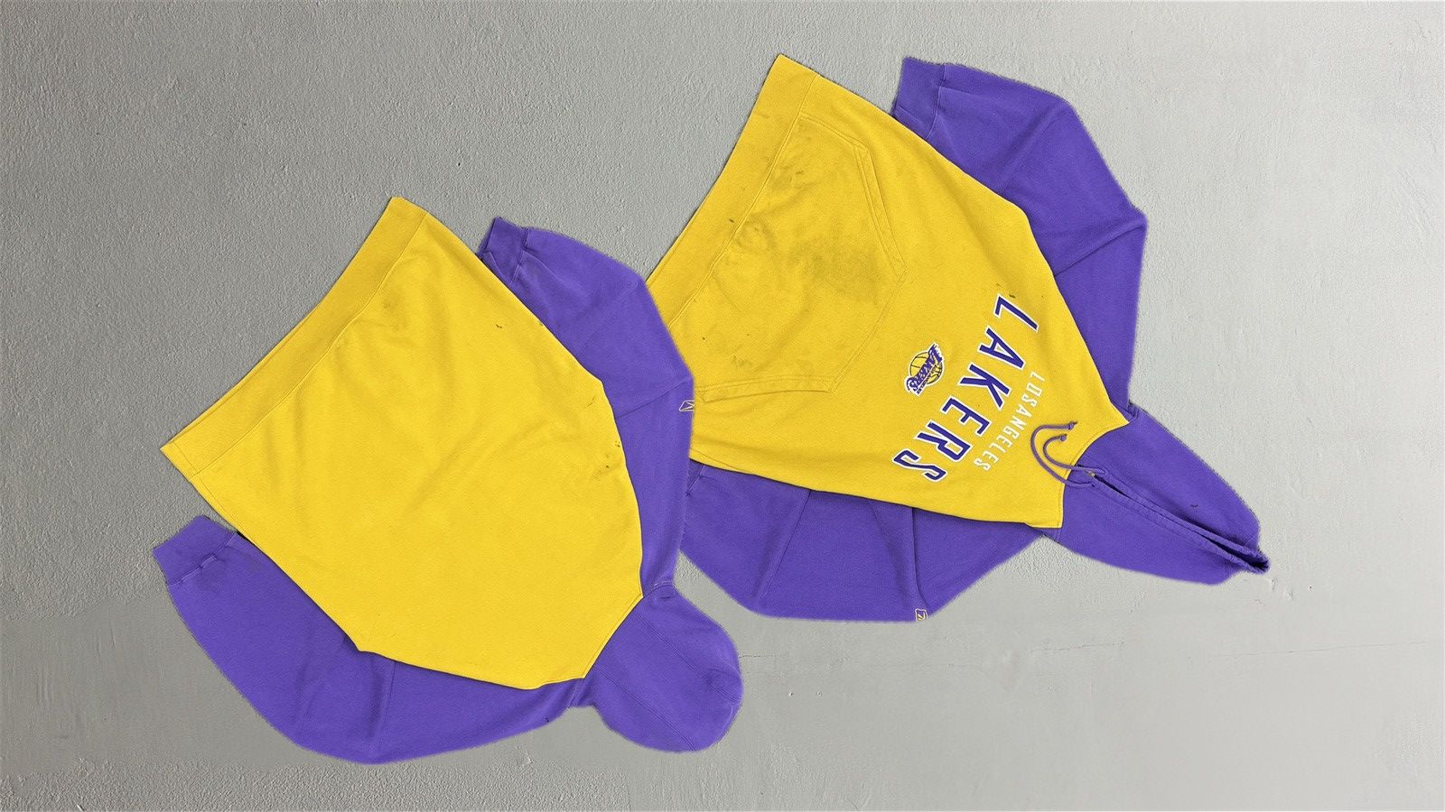 Reebok Distressed Reebok x Lakers Hoodie Size US M / EU 48-50 / 2 - 4 Thumbnail