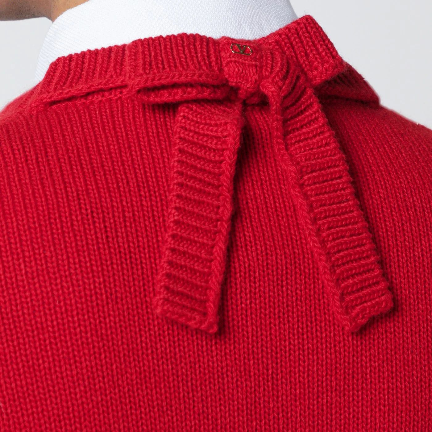 Valentino o1d2blof0326 Vlogo Sweater in Red Size US L / EU 52-54 / 3 - 4 Thumbnail