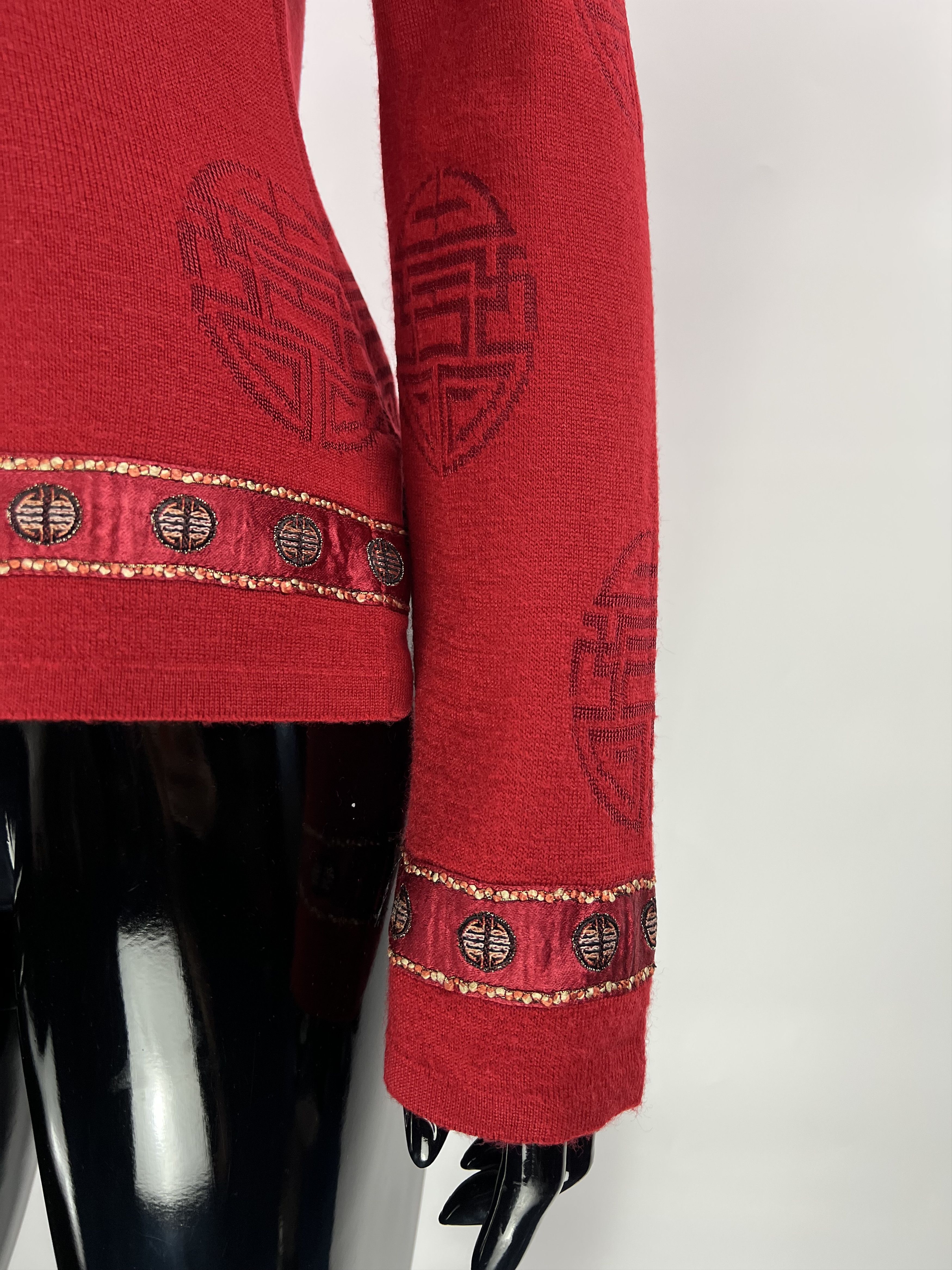 Designer × Vintage Azuleros France Rare Vintage Wool Knit Sweater Size M Size M / US 6-8 / IT 42-44 - 4 Thumbnail