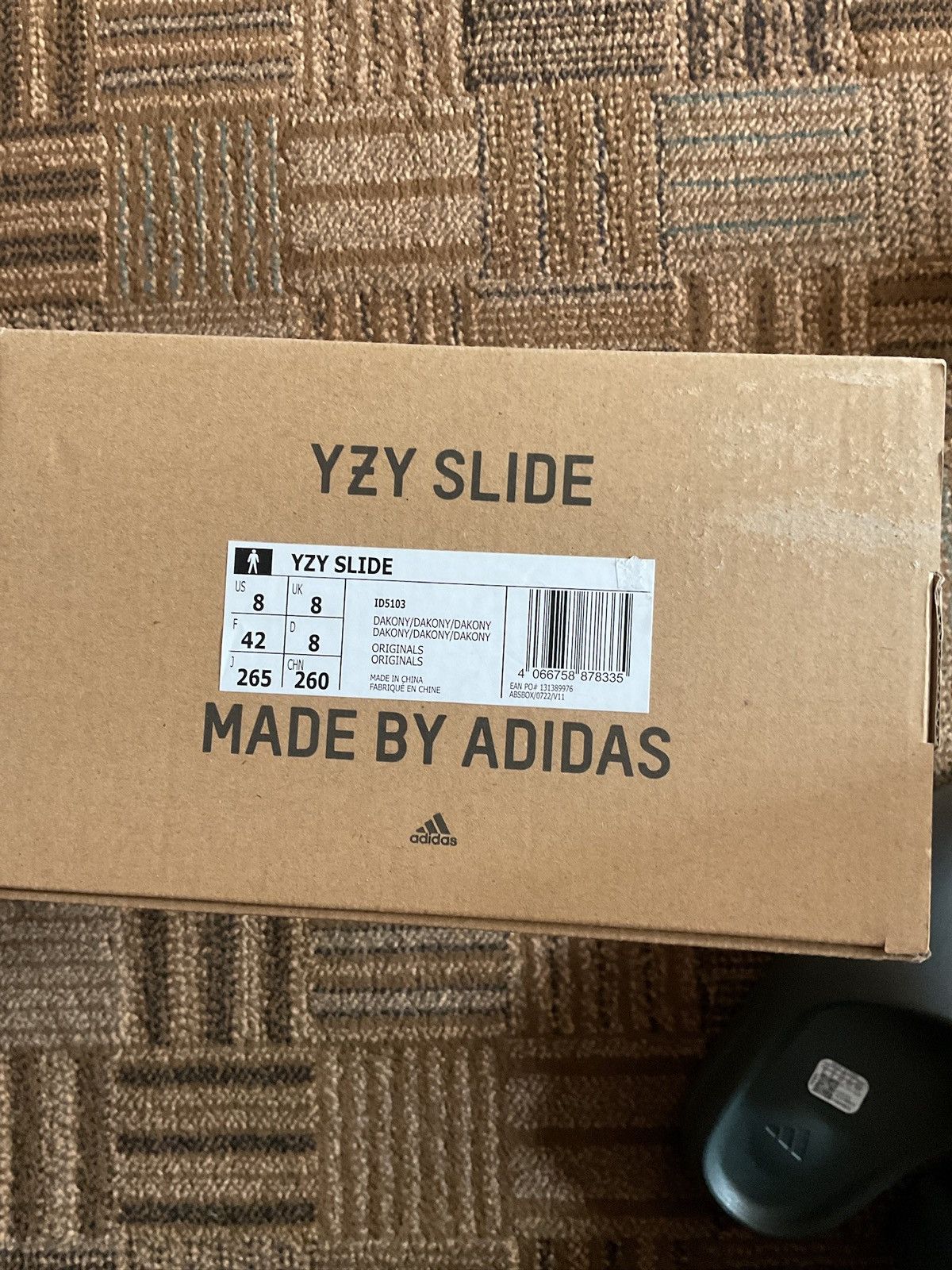 Yeezy Adidas Yeezy Slide Dark Onyx Size 8 ID5103 Size US 8 / EU 41 - 5 Thumbnail