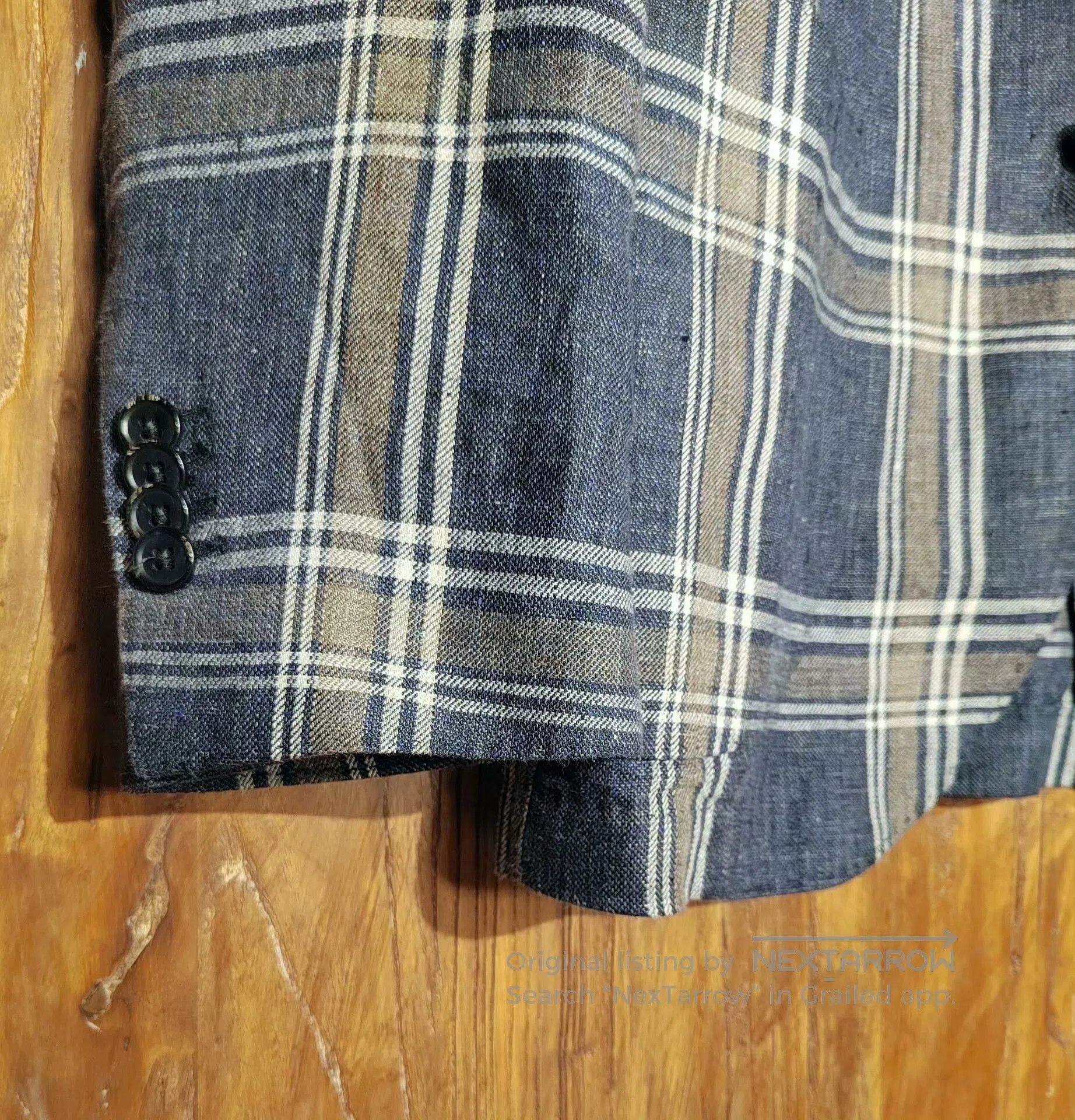 L.B.M. 1911 Luigi Bianchi Mantova Check Blazer. Size US L / EU 52-54 / 3 - 4 Thumbnail