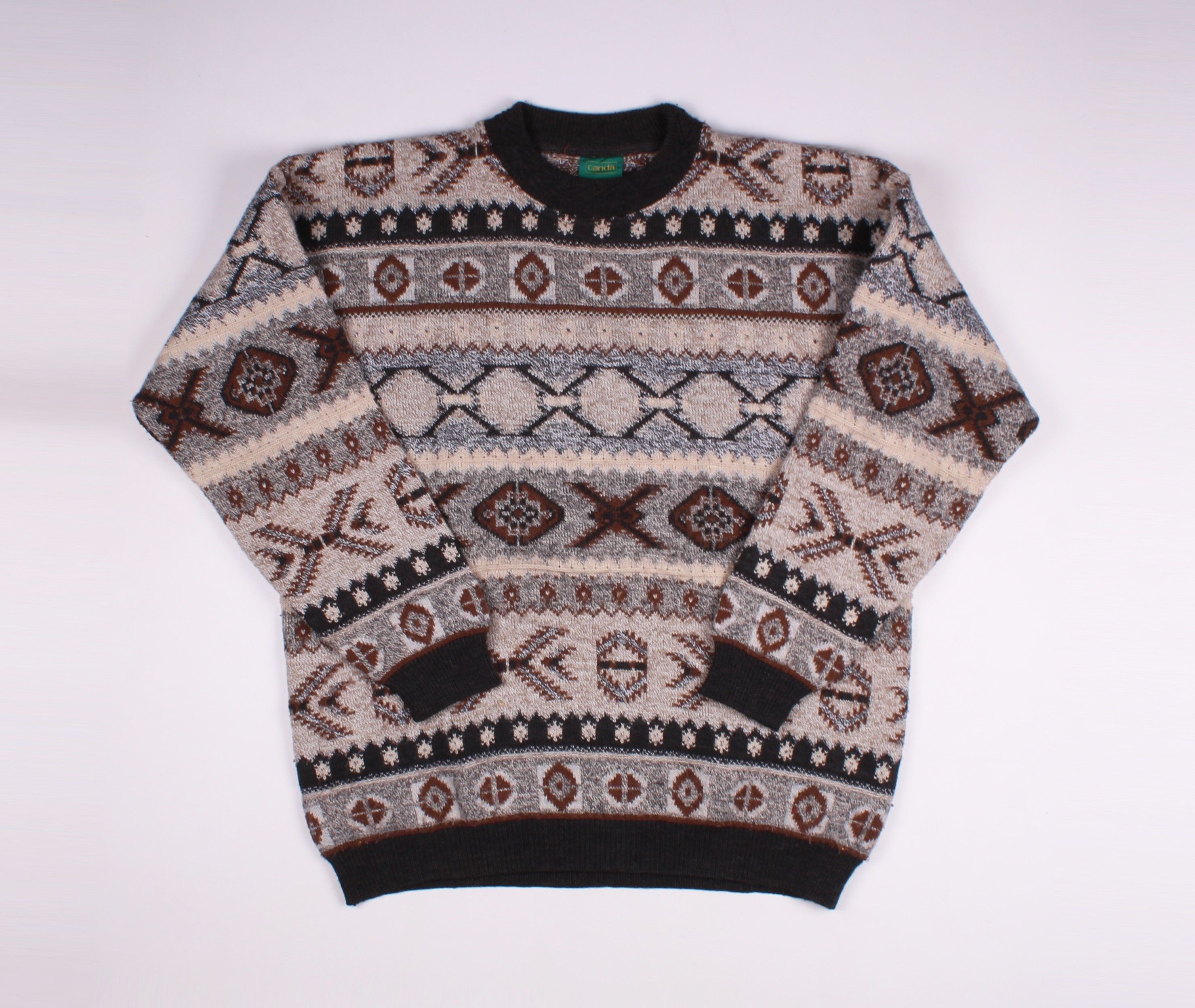 Vintage Vintage Canda 90's Knitted Wool Blend Sweater Jumper Size US XL / EU 56 / 4 - 1 Thumbnail