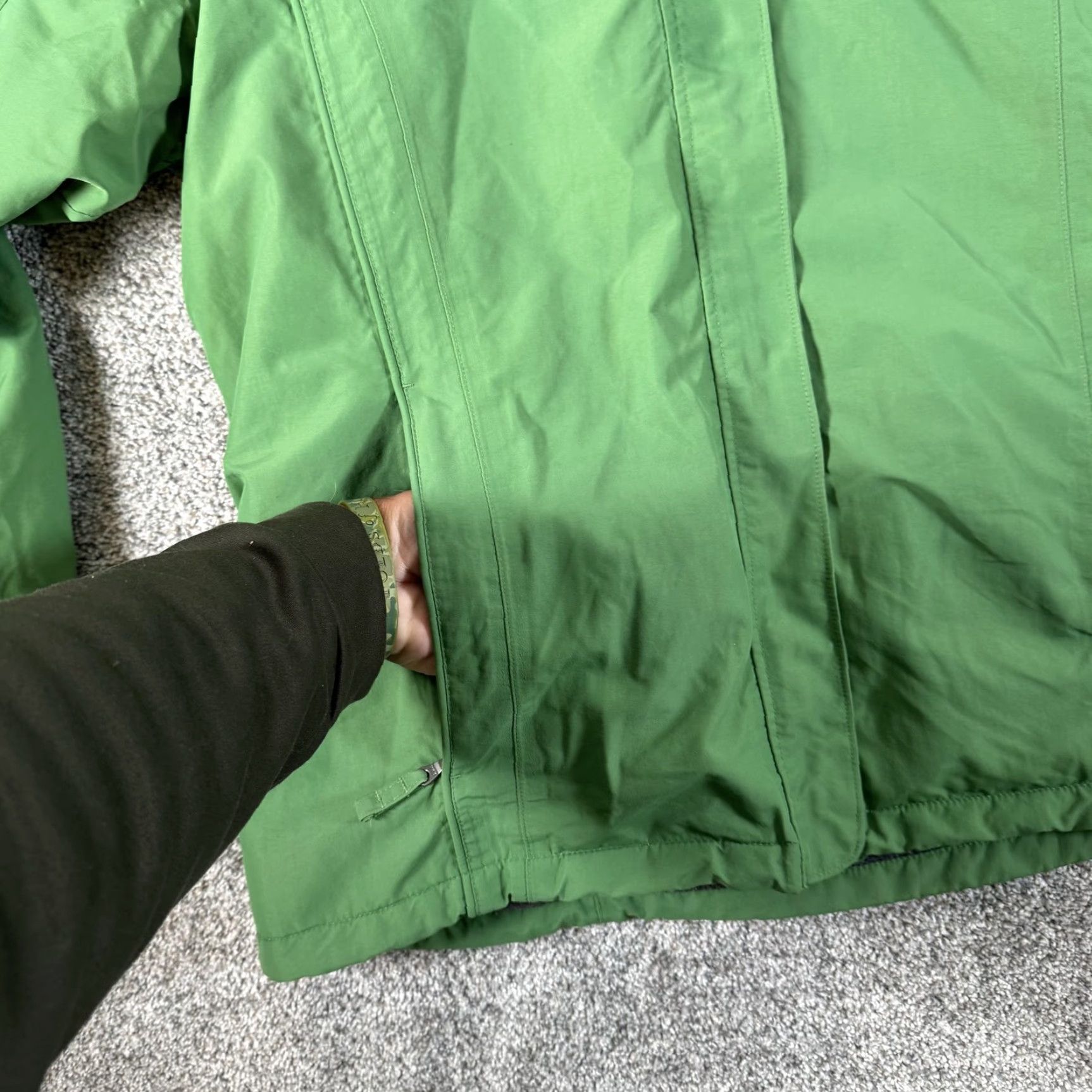 Lands' End Lands' End Jacket Boys Large Tall 14-16 Green The Squall Waterproof Hooded Ski Size XL / US 12-14 / IT 48-50 - 5 Thumbnail