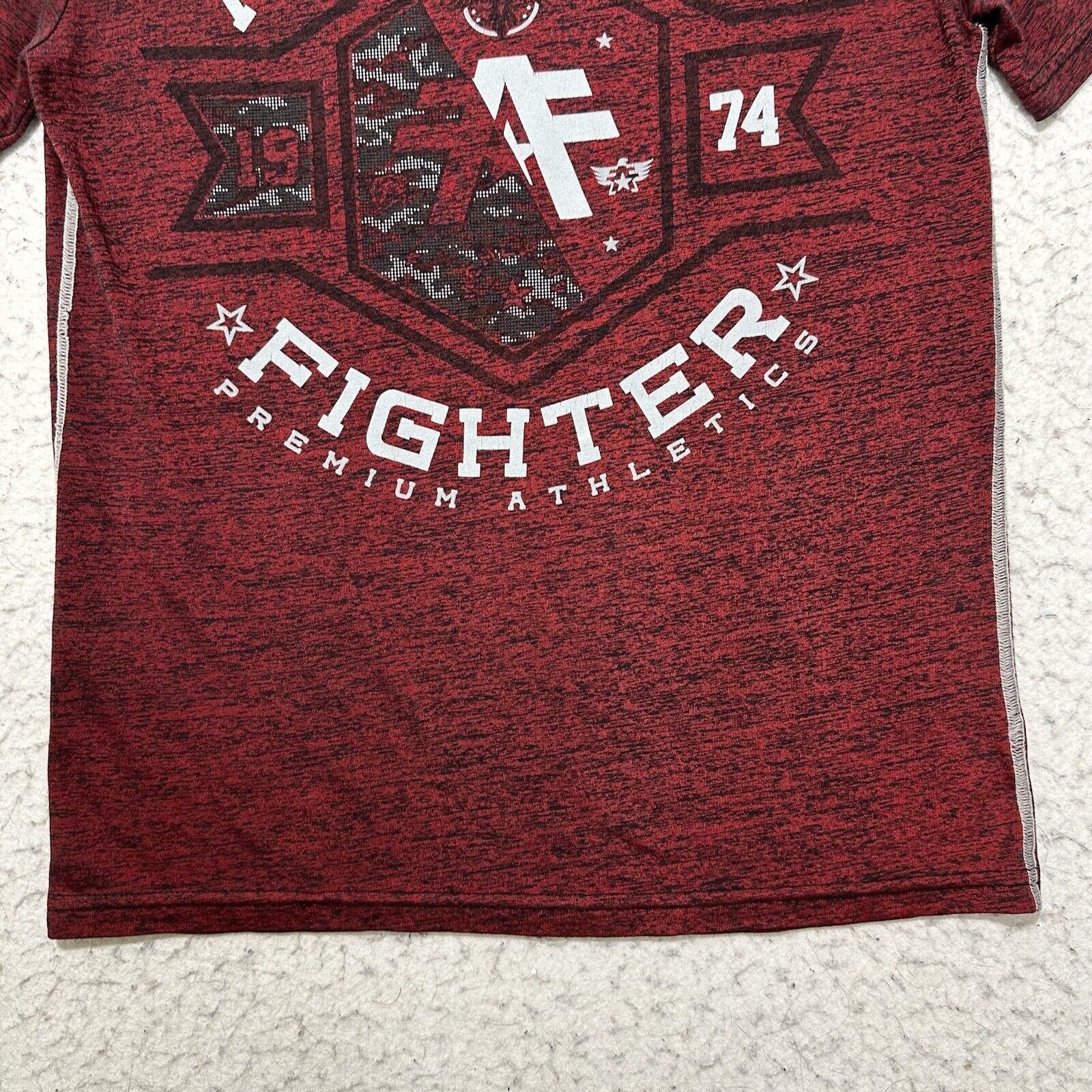 Other Buckle American Fighter Medium Athletic Logo Red T Shirt Size M / US 6-8 / IT 42-44 - 6 Thumbnail