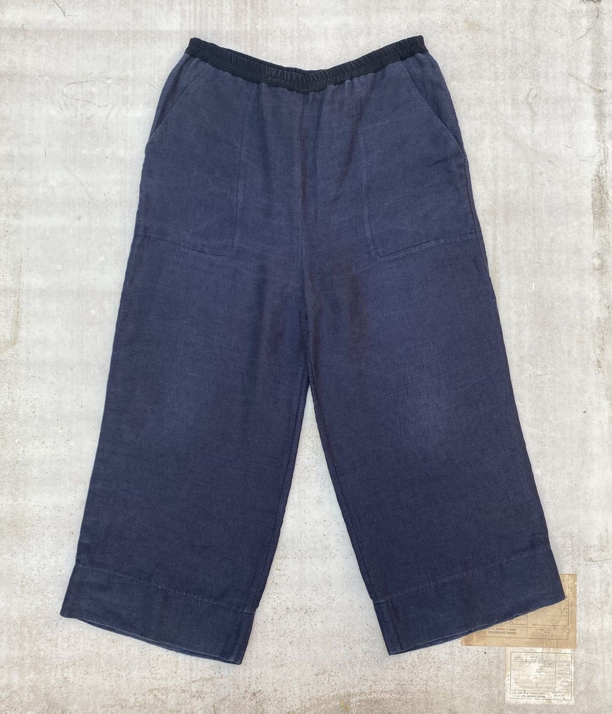 Designer Christa De Carouge Wide Linen Pants Size US 37 - 1 Thumbnail