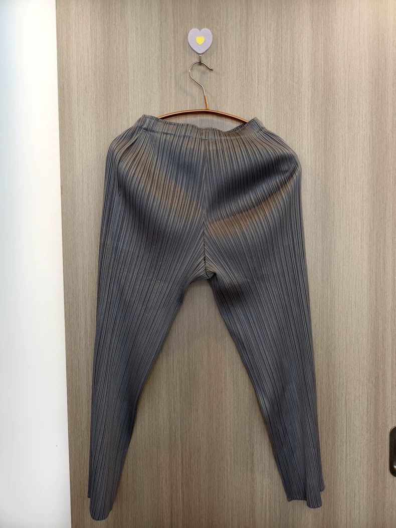Issey Miyake Issey Miyake size:2 Grey pleated pants Size 31" - 2 Thumbnail