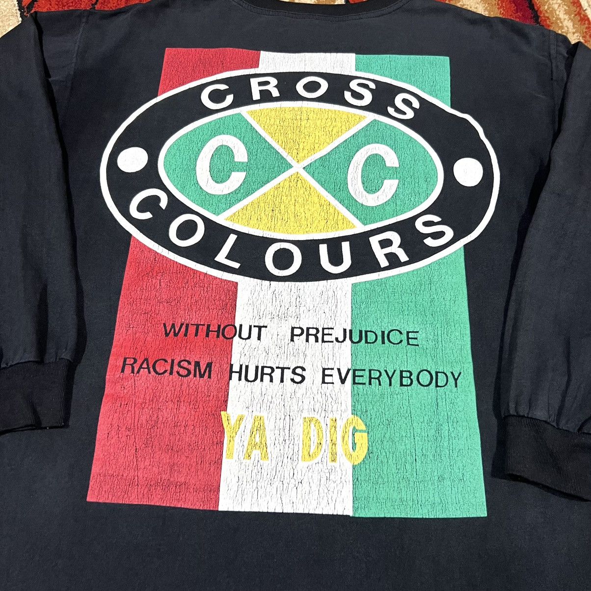 Cross Colours Vintage Faded Cross Colours Rare T Shirt Size US L / EU 52-54 / 3 - 4 Thumbnail