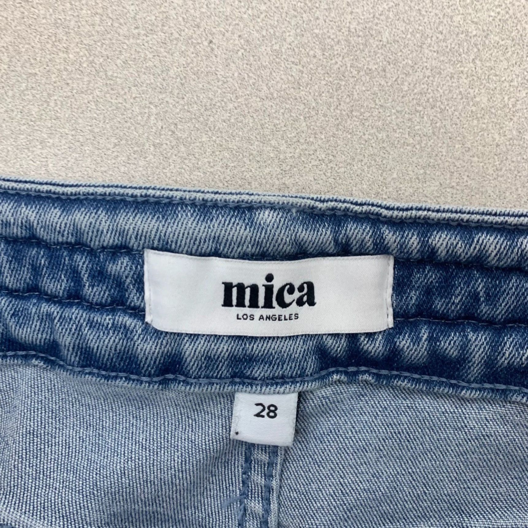 Vintage Mica Denim Flare Jeans Womens 28 Blue Braided Waist High Rise MDP-B3257 Size 28" / US 6 / IT 42 - 3 Thumbnail