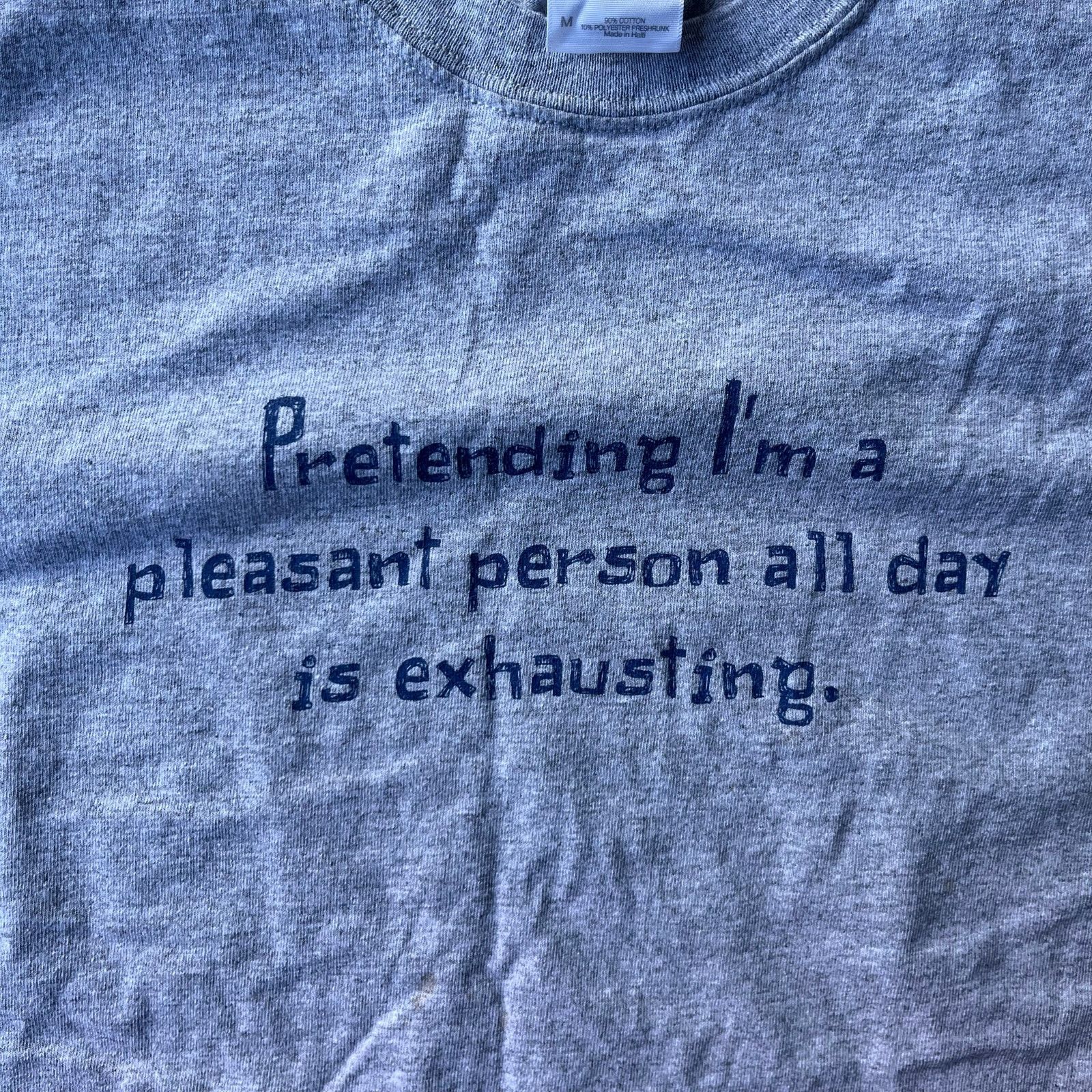 Vintage VINTAGE PARODY SCRIPT SHIRT FUNNY OBSCURE HUMOR MEDIUM Size US M / EU 48-50 / 2 - 1 Thumbnail