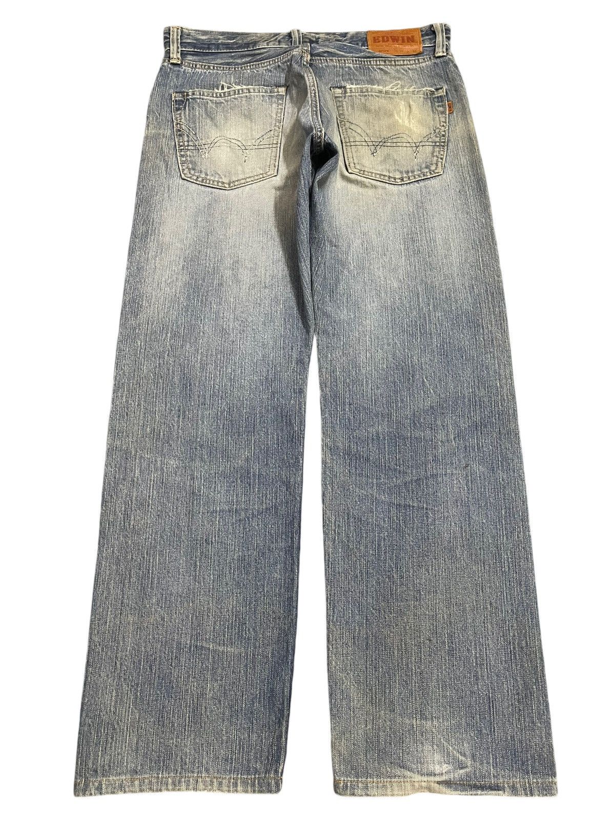 Edwin Vintage Japan Edwin 505zx Faded Wash Style Baggy Jeans Size US 33 - 2 Thumbnail