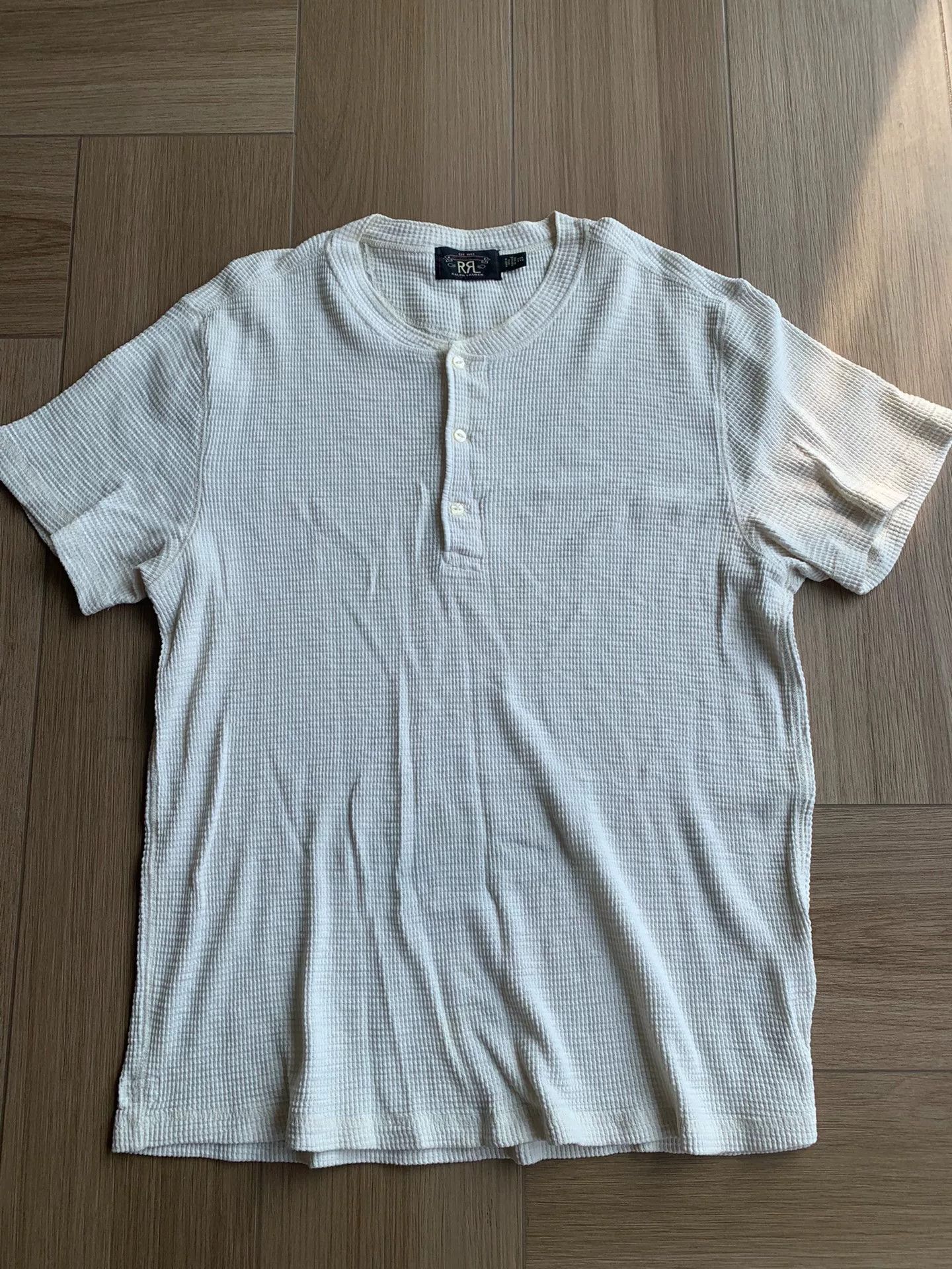 RRL Ralph Lauren rrl waffle henley short sleeve t-shirt Size US XXL / EU 58 / 5 - 1 Thumbnail