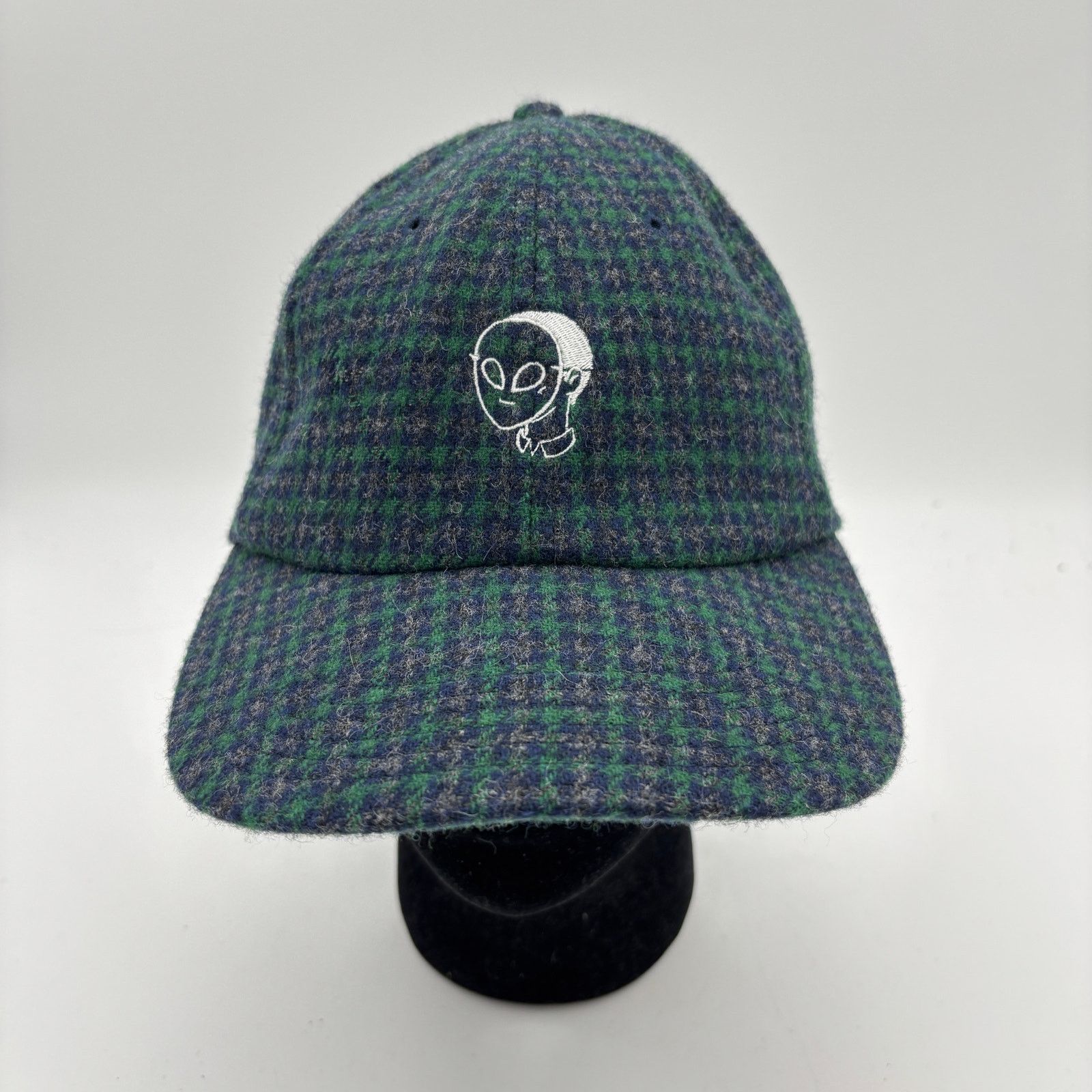 Japanese Brand Not So Ape Logo Wool Blend Houndstooth Strapback Hat Size ONE SIZE - 1 Thumbnail
