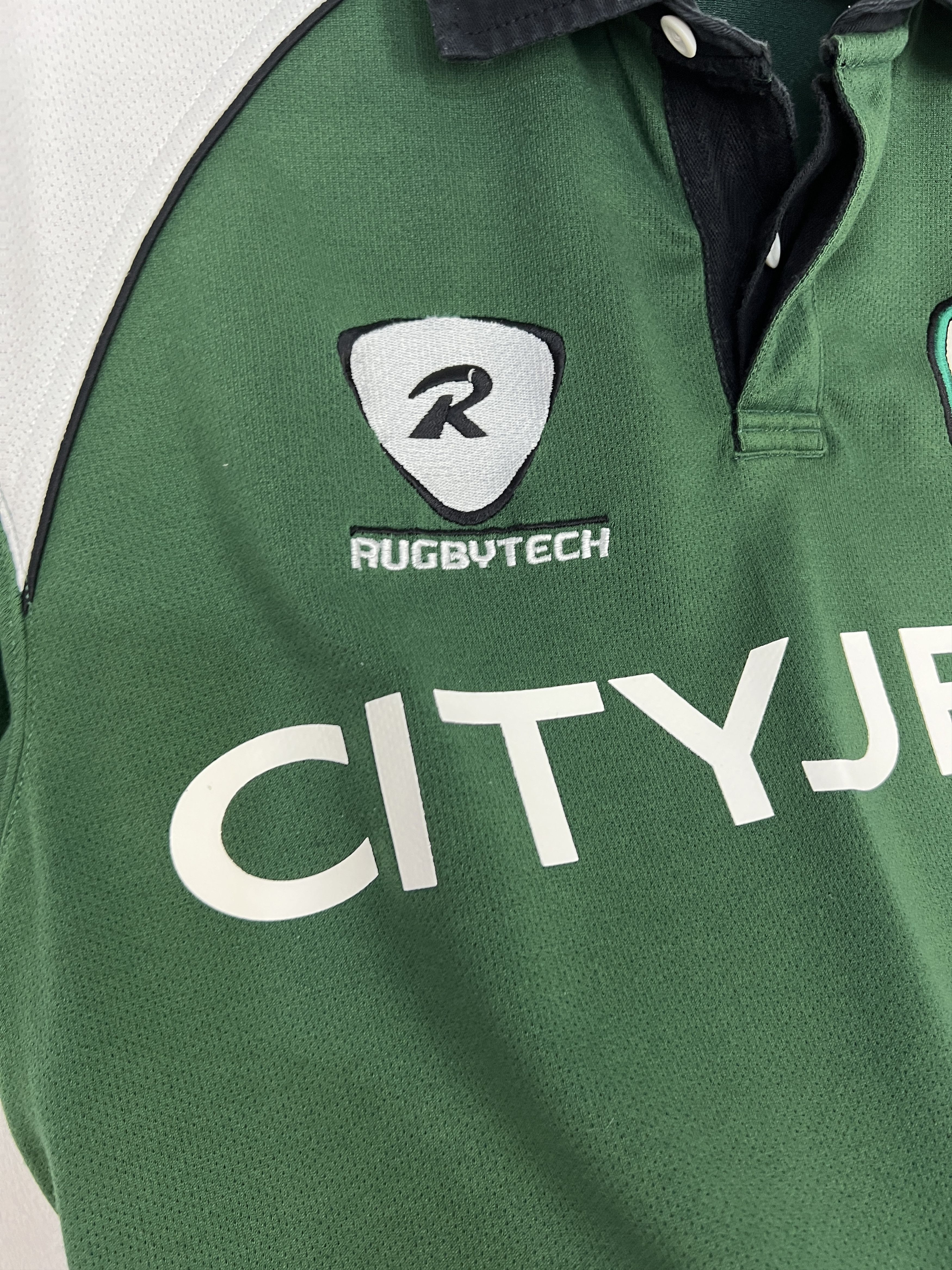 Vintage London Irish Cityjet Rugby Union Green Jersey Mens Size US XXL / EU 58 / 5 - 3 Thumbnail