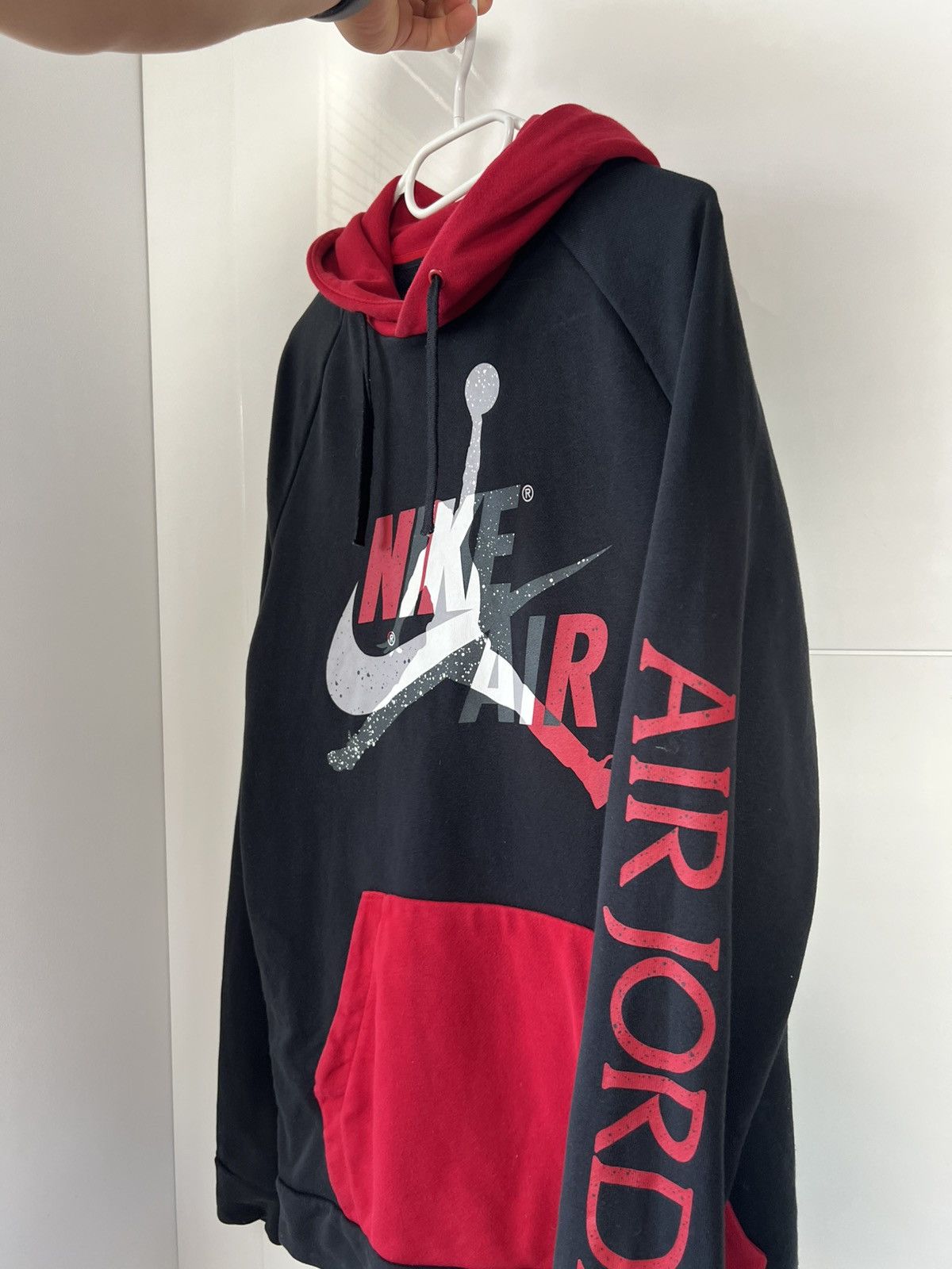 Jordan Brand Nike Air Jordan Jumpman Big Logo Red/Black Drill Y2k Hoodie Size US M / EU 48-50 / 2 - 1 Thumbnail