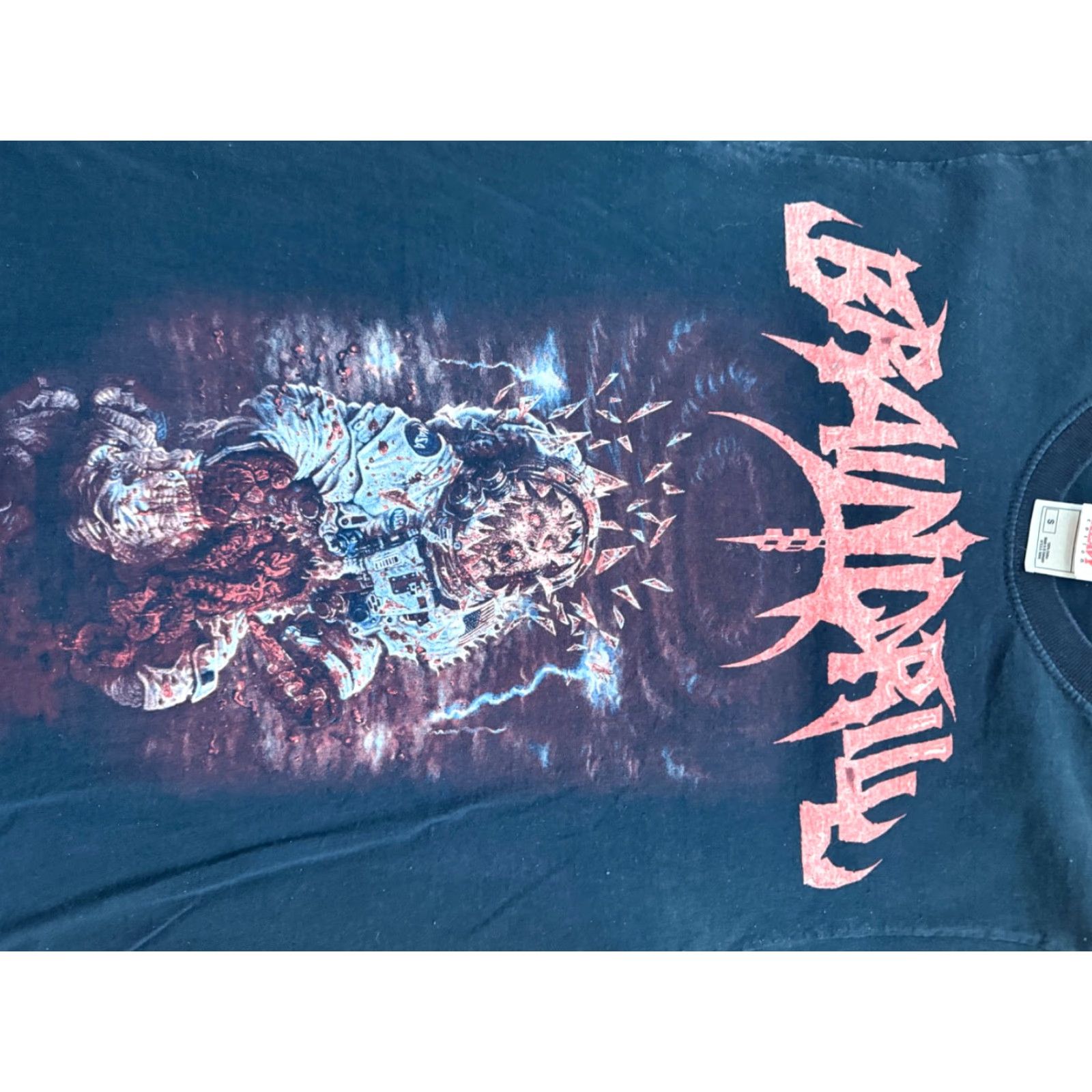 Gildan Gildan T-Shirt Men Small Black A Pile of Guts You’ll Remain Brain Drill Graphic Comics Style Shirt Mens S Black Size US S / EU 44-46 / 1 - 3 Thumbnail