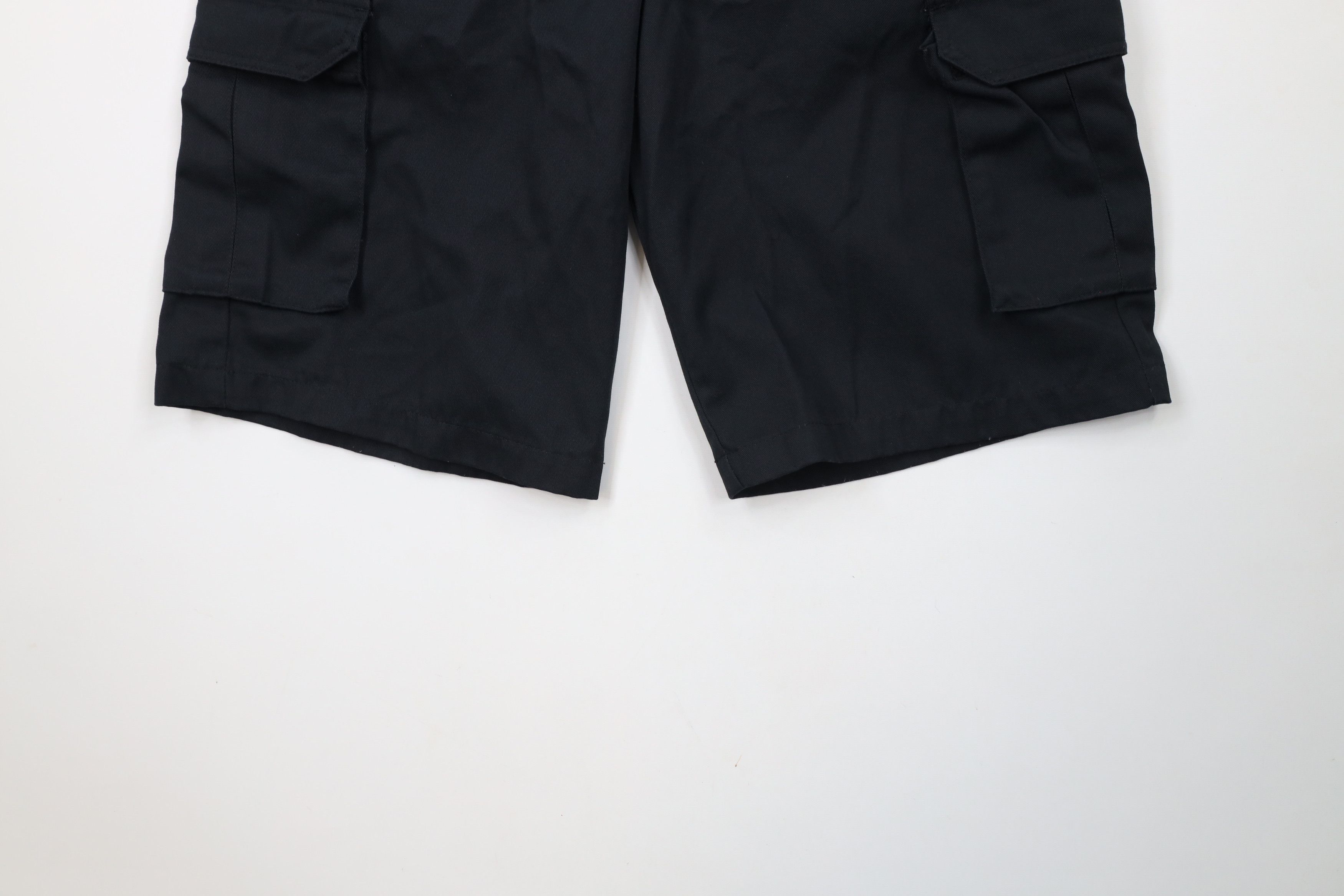 Dickies × Vintage Vintage Y2K Dickies Spell Out Loose Fit Cargo Shorts Black Size US 34 / EU 50 - 4 Thumbnail