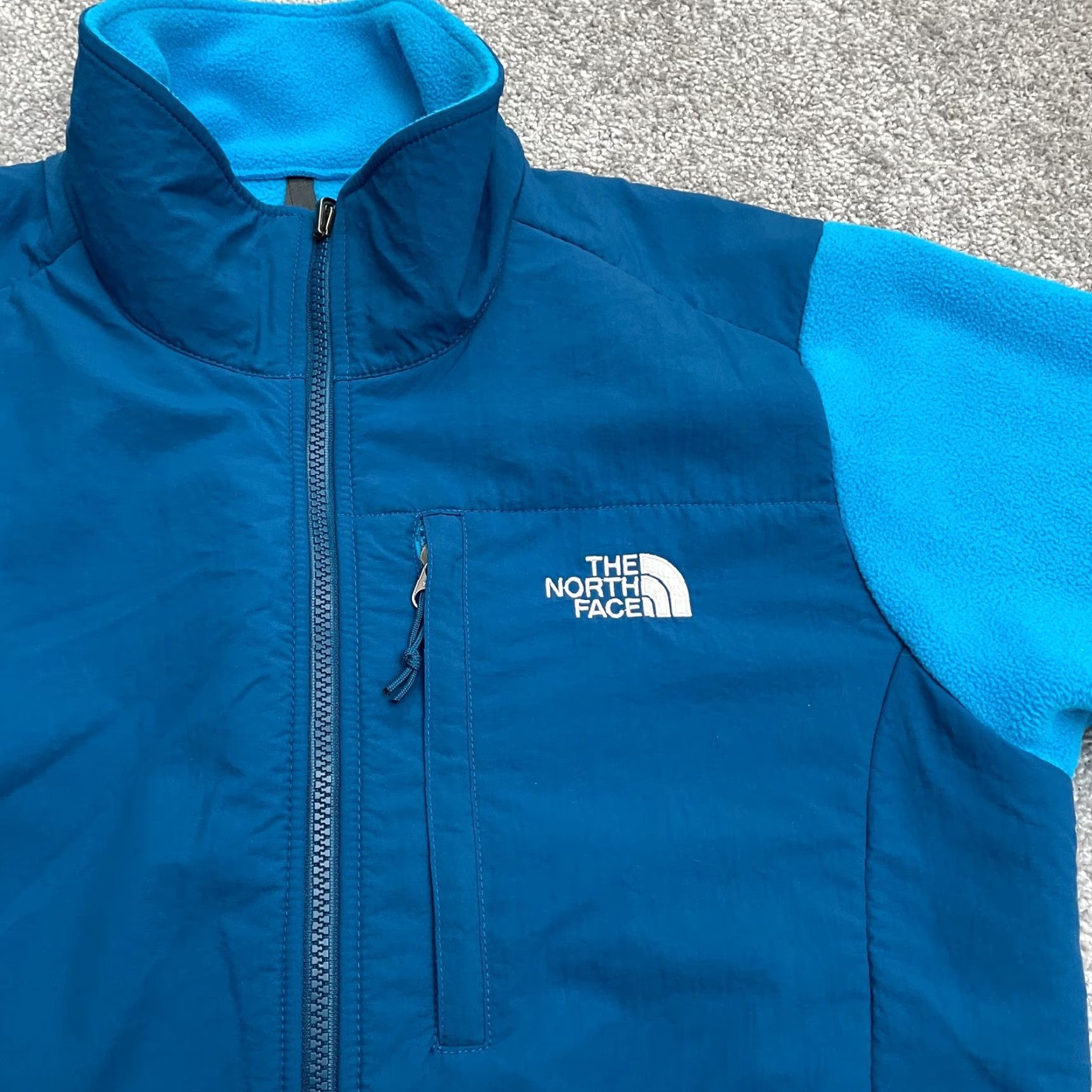 The North Face The North Face Denali Polartec Fleece Jacket Large Blue Full Zip Pocket Womens Size L / US 10 / IT 46 - 3 Thumbnail