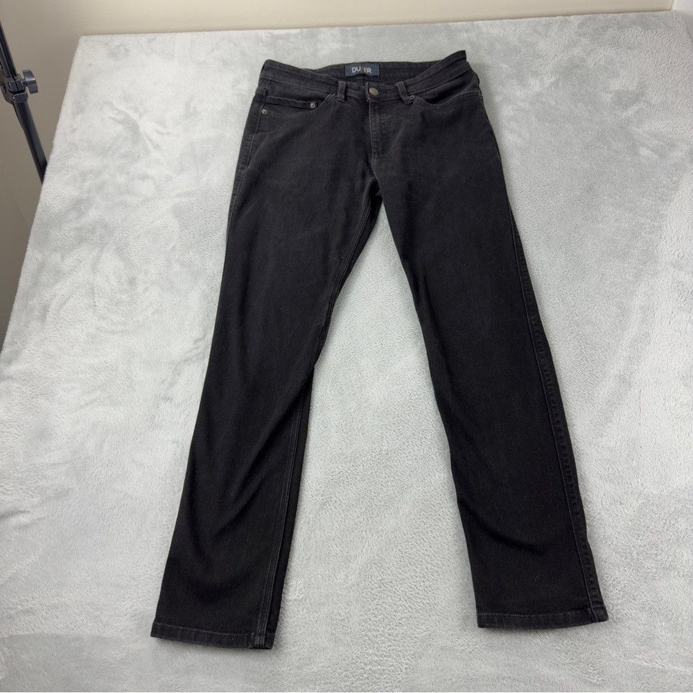 DUER DU/ER L2X Performance Denim Slim Fit Men's Black Jeans Size Size US 32 / EU 48 - 3 Thumbnail