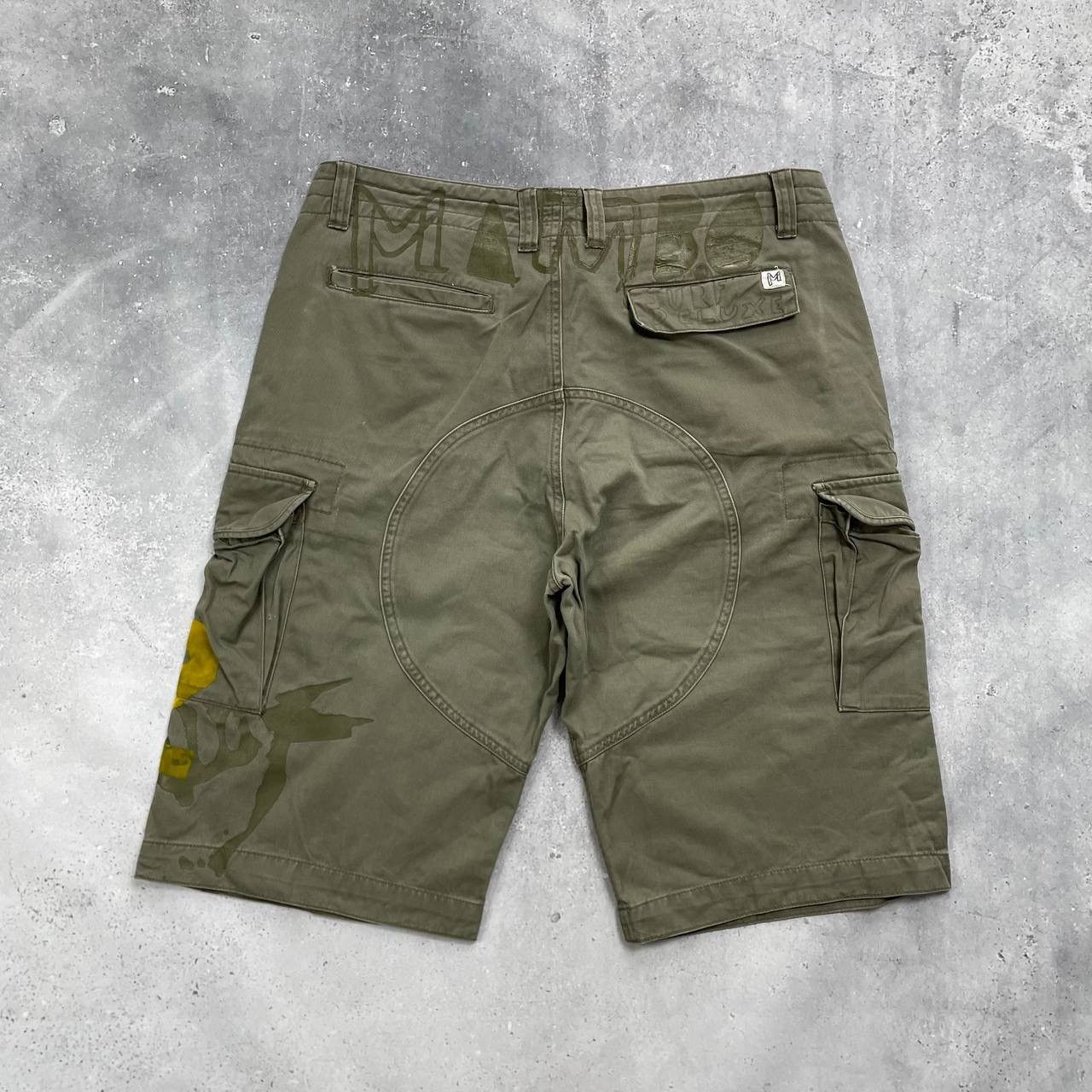 Mambo × Vintage Vintage Mambo Cargo Shorts Faded Olive Green Size 36 Size US 36 / EU 52 - 2 Thumbnail