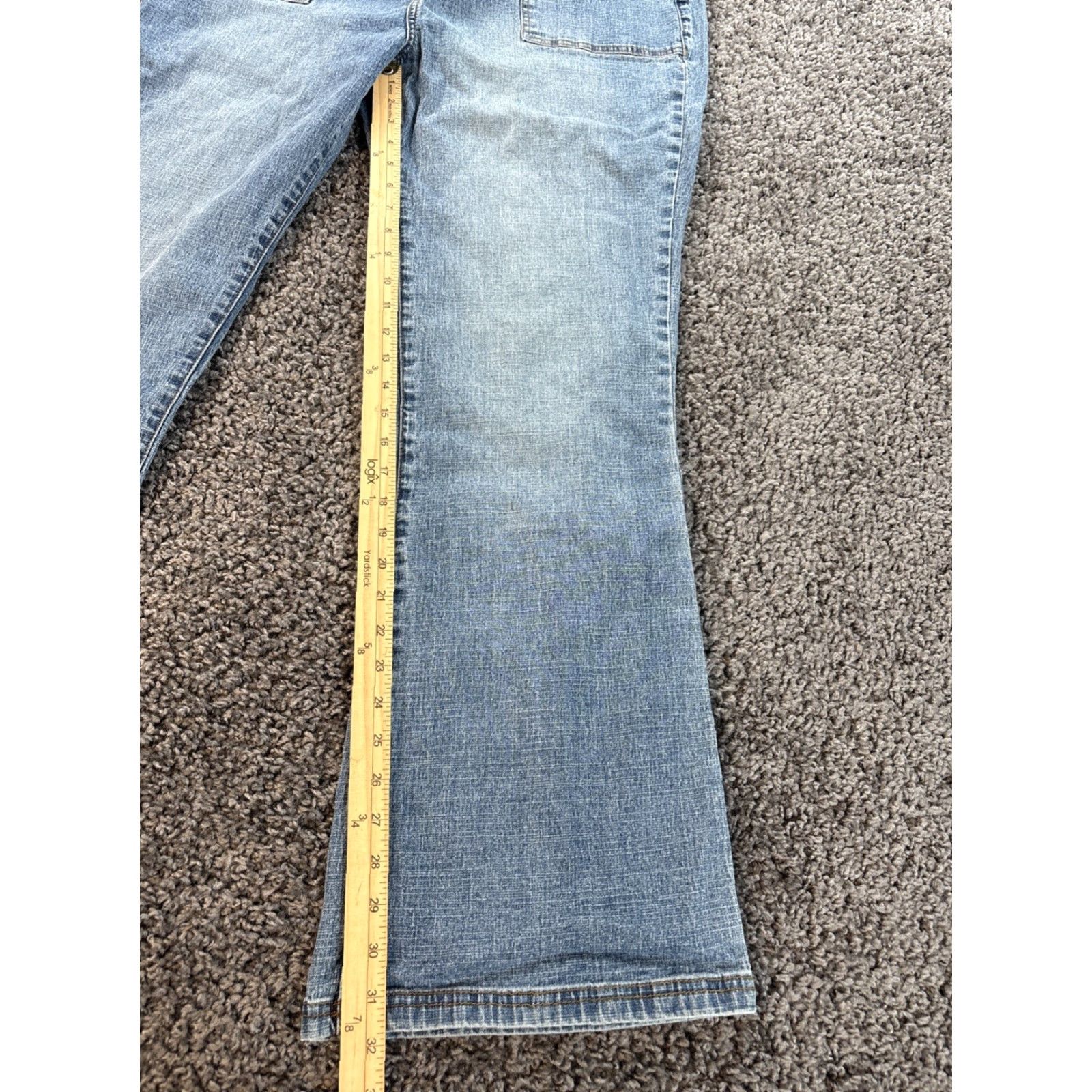 Vintage VINTAGE Zana Di Jeans Bootcut Womens 18 Regular 38x32 Light Wash Blue Denim Pockets 90s y2K Mens Womens Girls Size 40" / US 18 - 2 Thumbnail