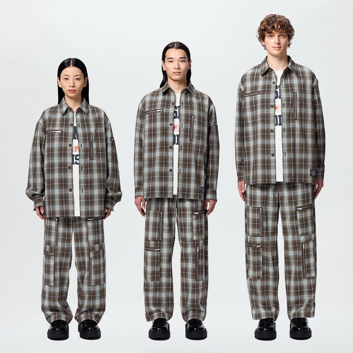 GU × Undercover × Uniqlo Zip Pocket Pants Plaid Size US 34 / EU 50 - 2 Thumbnail