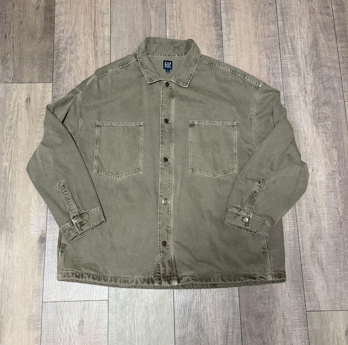 Gap Gap Denim Over Shirt Brown SZ XXL New Size US XXL / EU 58 / 5 - 1 Thumbnail