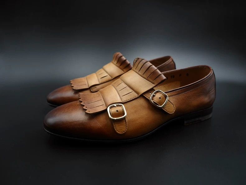Santoni SantoniBrown tassel Lofour leather shoes 2503-Nextarrow Size US 6 / EU 39 - 1 Thumbnail
