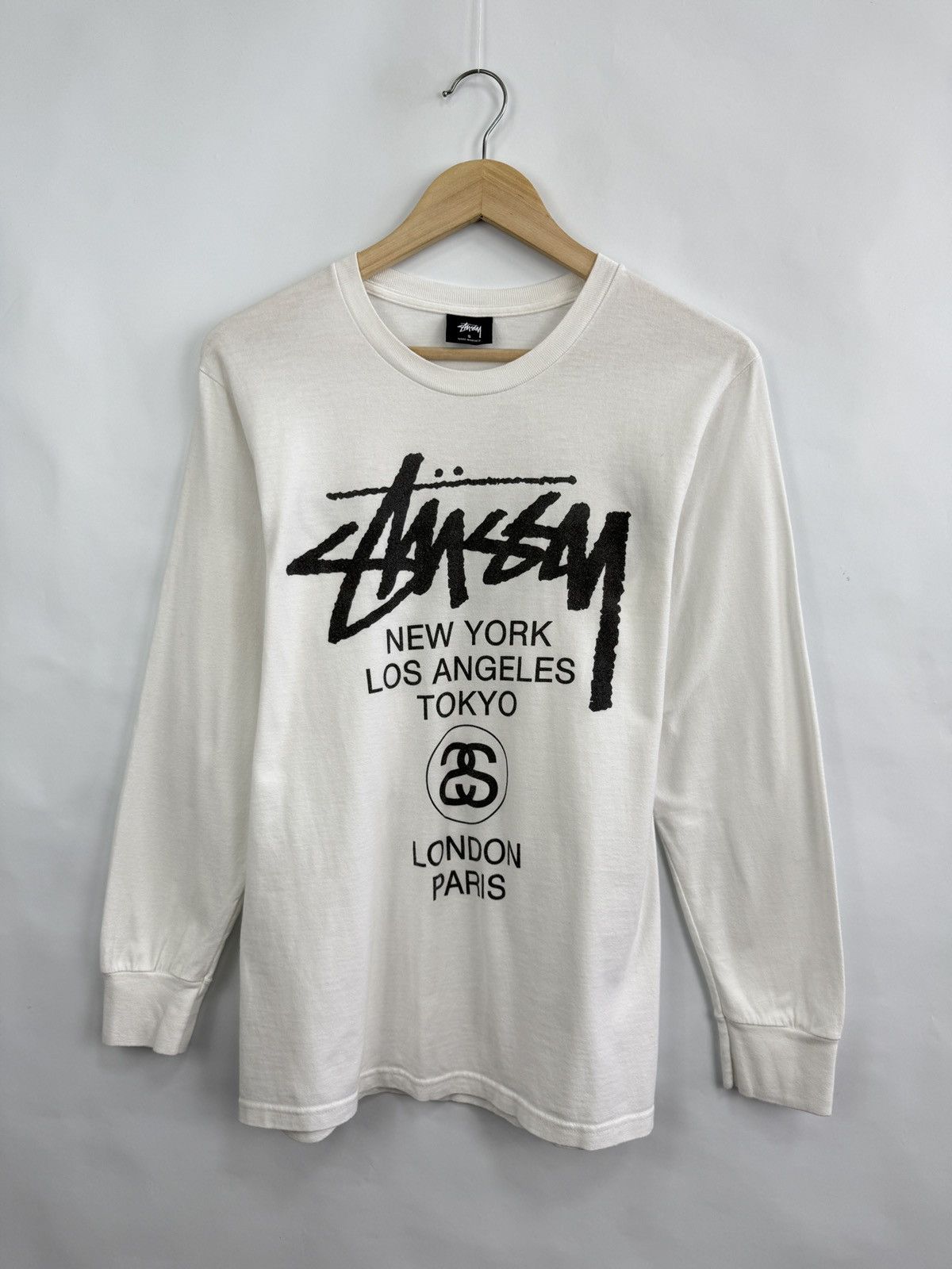 Stussy 🇺🇸 Y2K Stussy World Tour Long Sleeve New York Los Angels Size US S / EU 44-46 / 1 - 5 Thumbnail