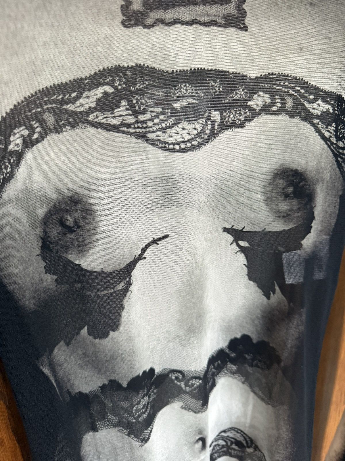 Jean Paul Gaultier Jean Paul Gautier bodysuit tits & ass sheer t shirt $500 S Size US S / EU 44-46 / 1 - 14 Thumbnail