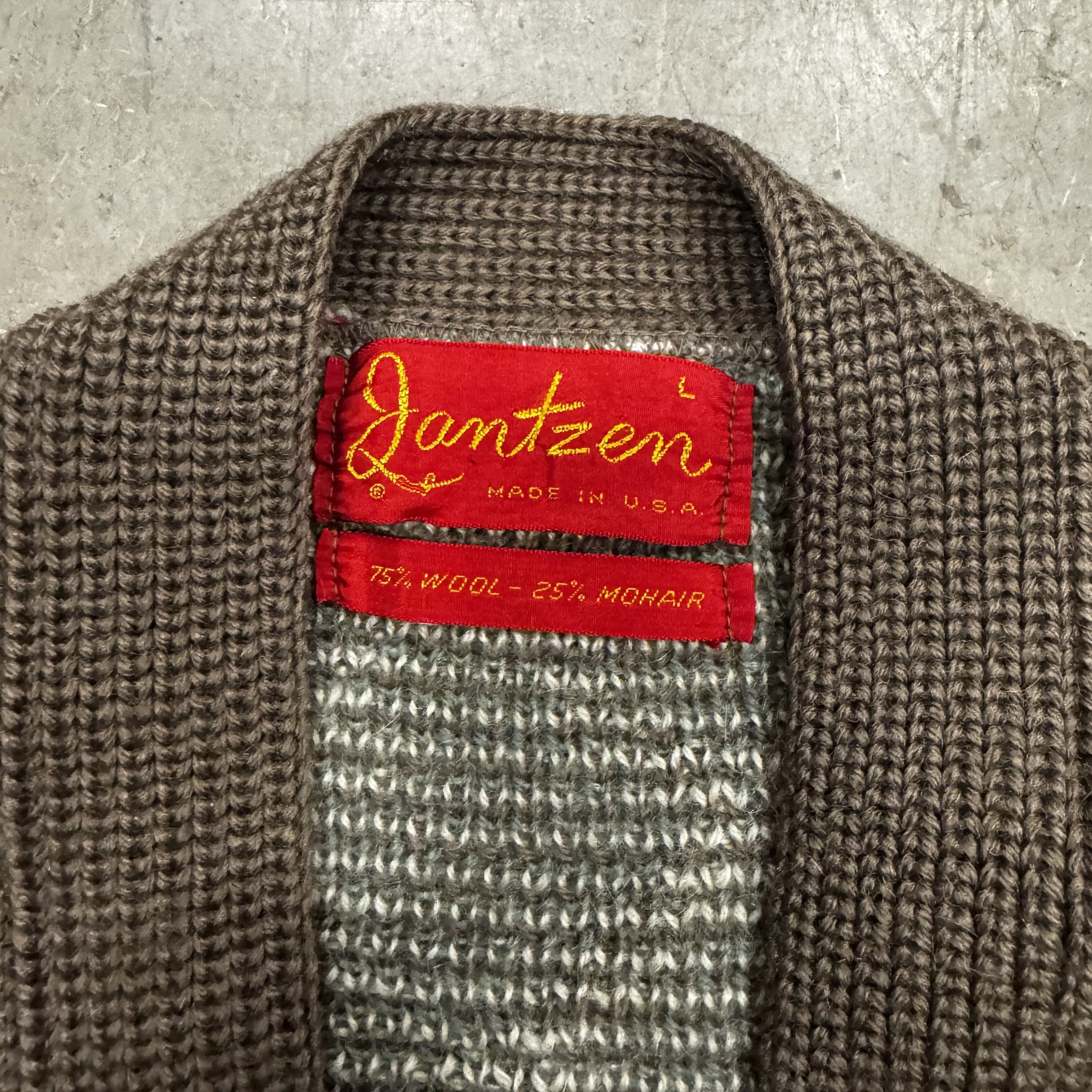 Japanese Brand × Vintage VTG 70s Jantzen Mohair Argyle Cardigan Preppy Grunge Size US L / EU 52-54 / 3 - 4 Thumbnail