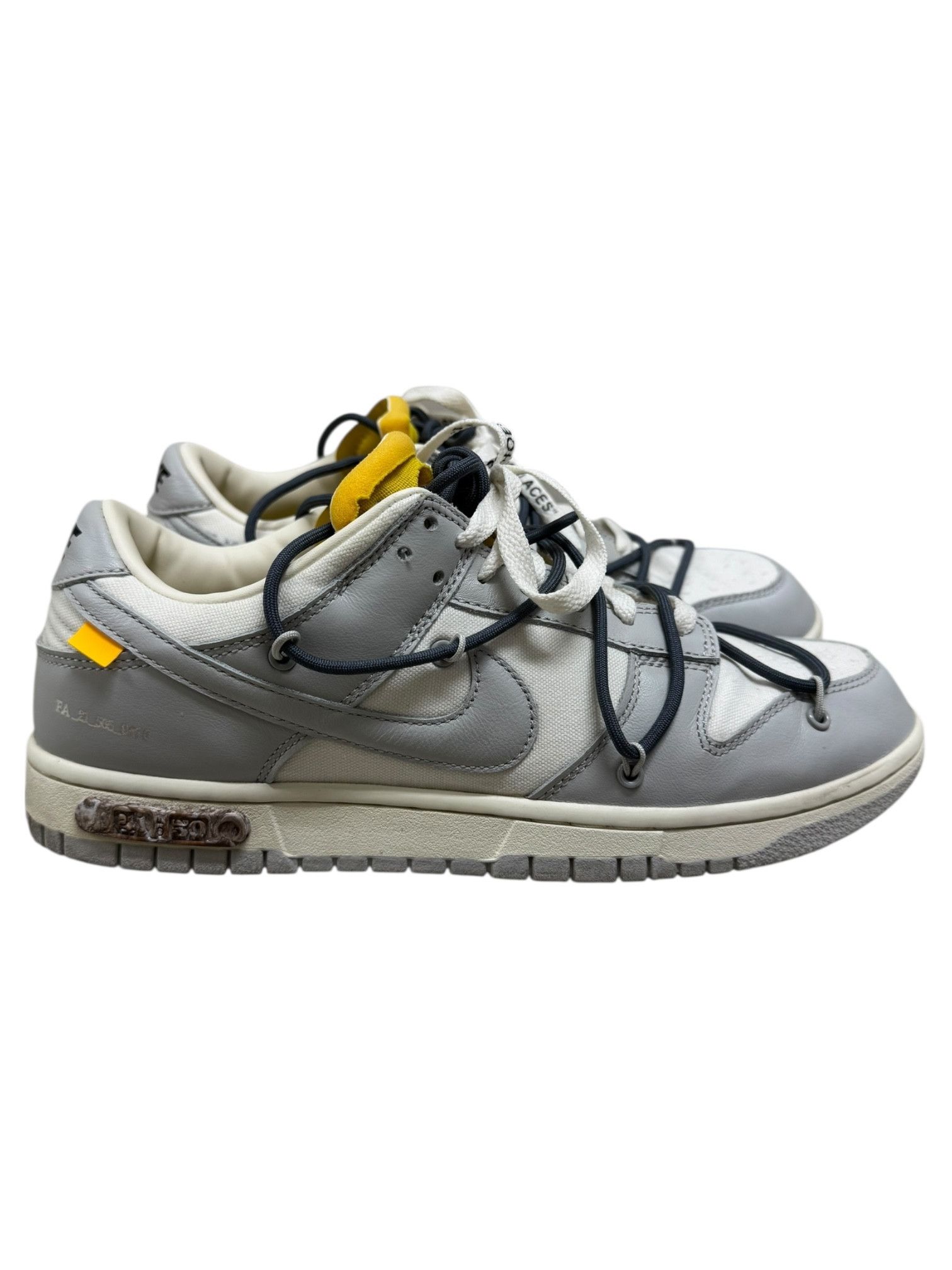 Nike × Off-White Nike Off-White Grey, White & Yellow Dunk 41 of 50 Mens 10 Size US 10 / EU 43 - 1 Thumbnail