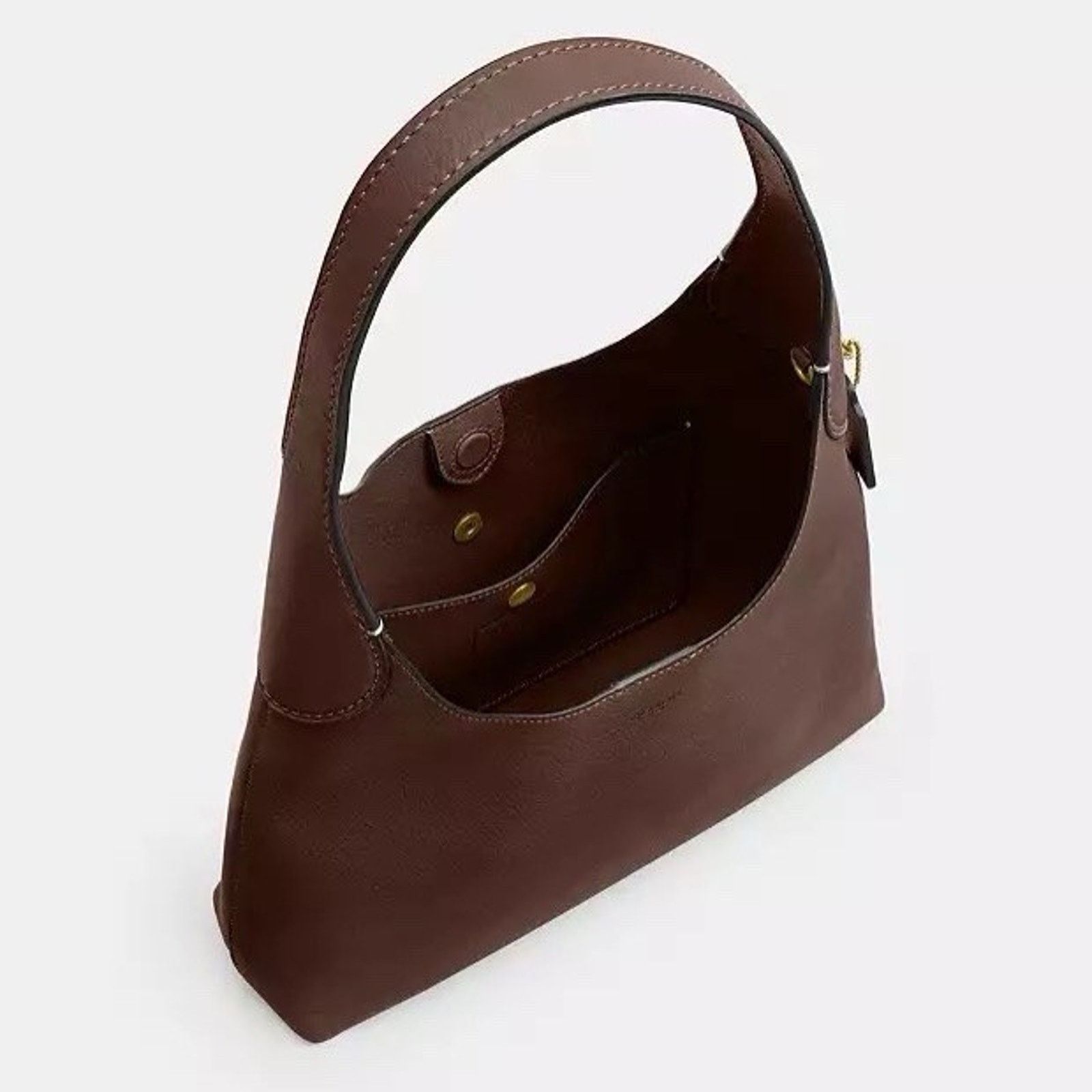 Coach NWT Coach Brooklyn 28 Medium Shoulder Bag Brass/Maple CU068 Size ONE SIZE - 8 Thumbnail