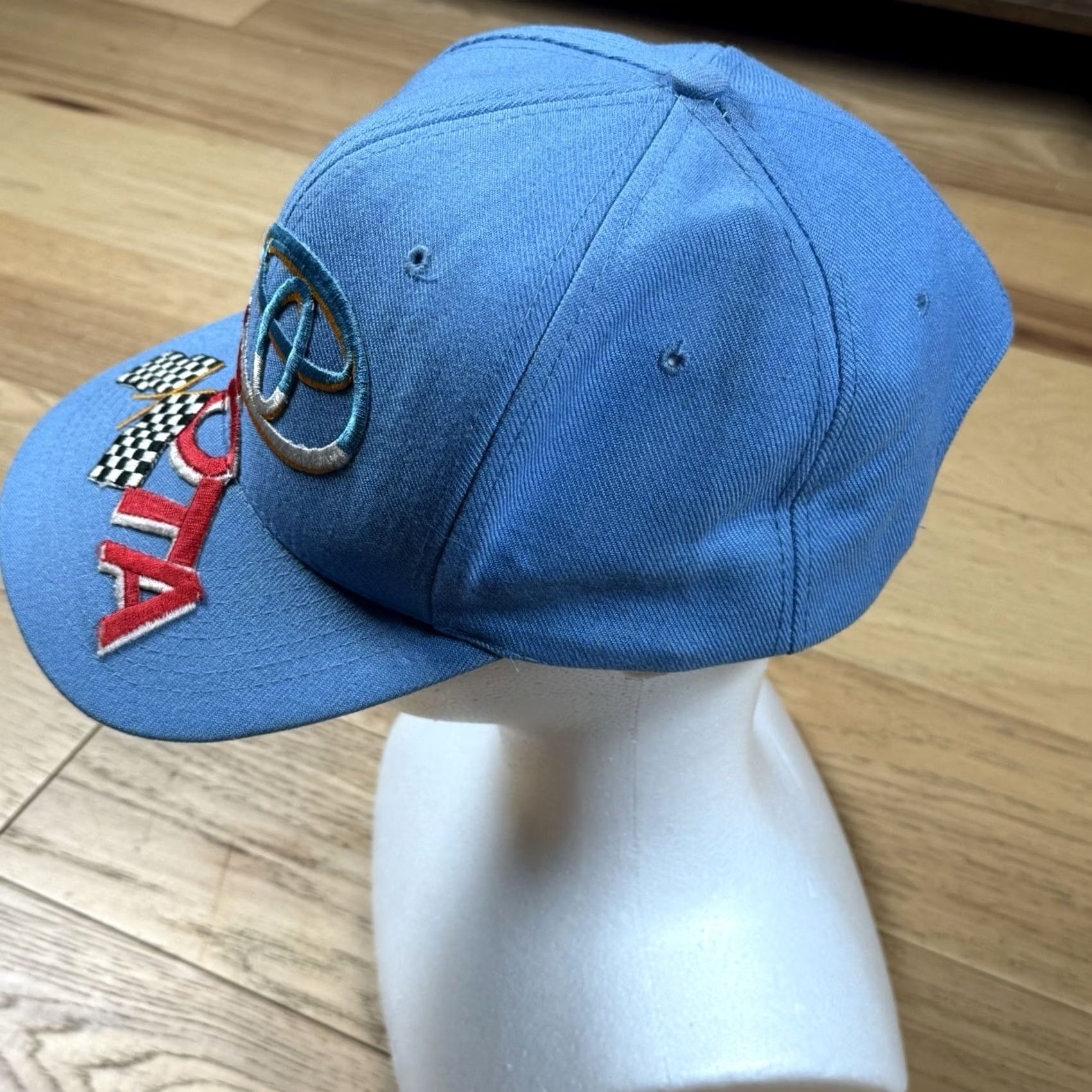 Vintage VINTAGE Toyota Racing Hat 90s Blue Wool Snapback Embroidered Rare Men One Size Hats Size ONE SIZE - 3 Thumbnail