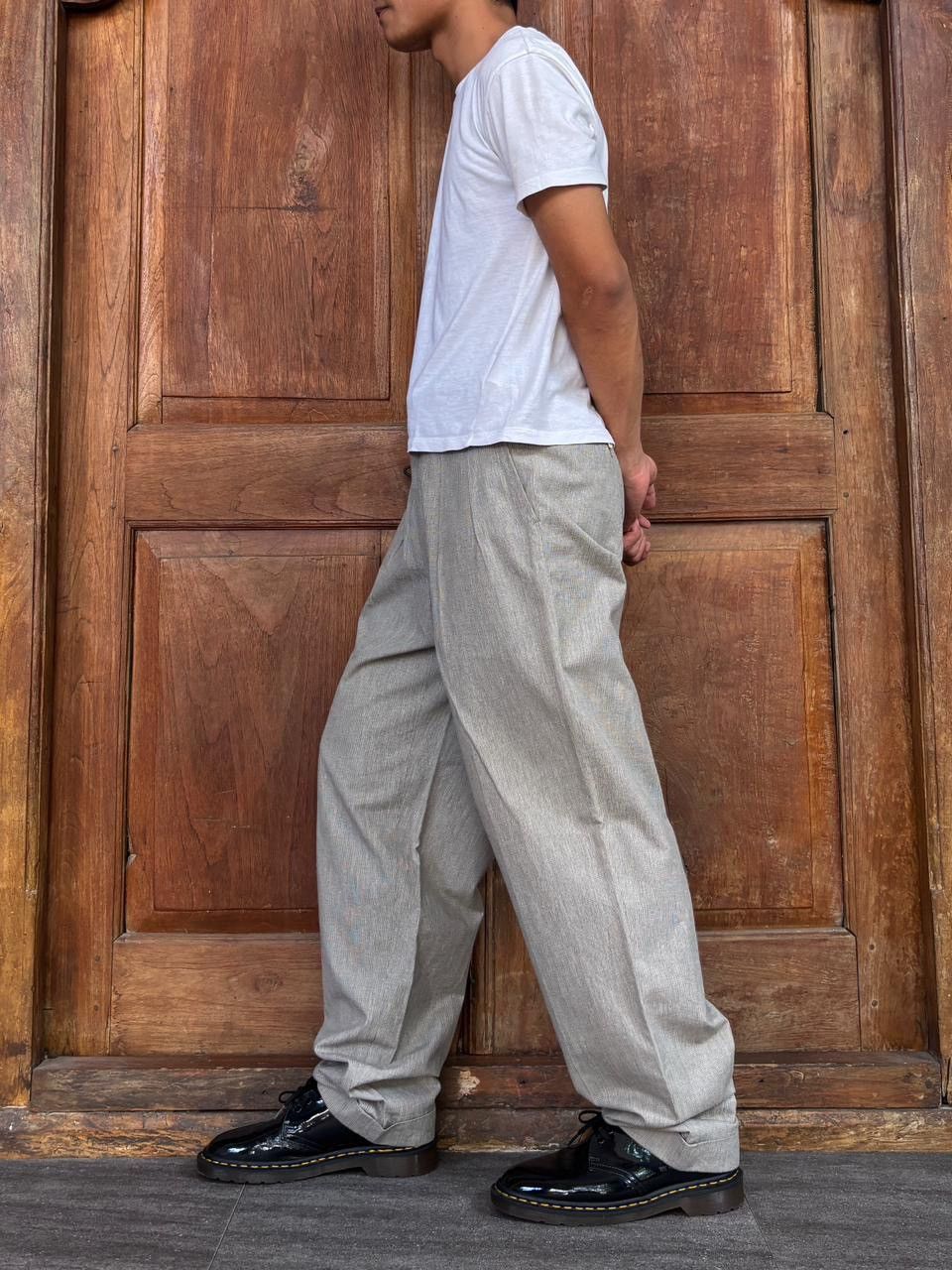 Comme des Garcons Textured Wideleg Trousers/Pants Size US 29 - 13 Thumbnail