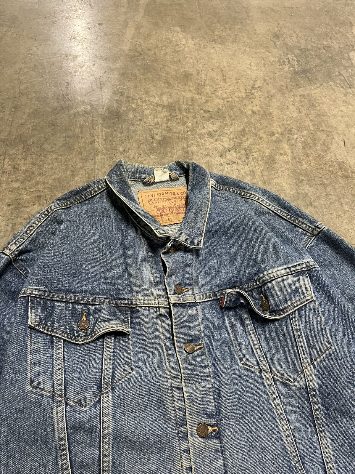 Levi's × Vintage Levi’s vintage denim trucker jacket streetwear hype rare Size US XL / EU 56 / 4 - 8 Thumbnail