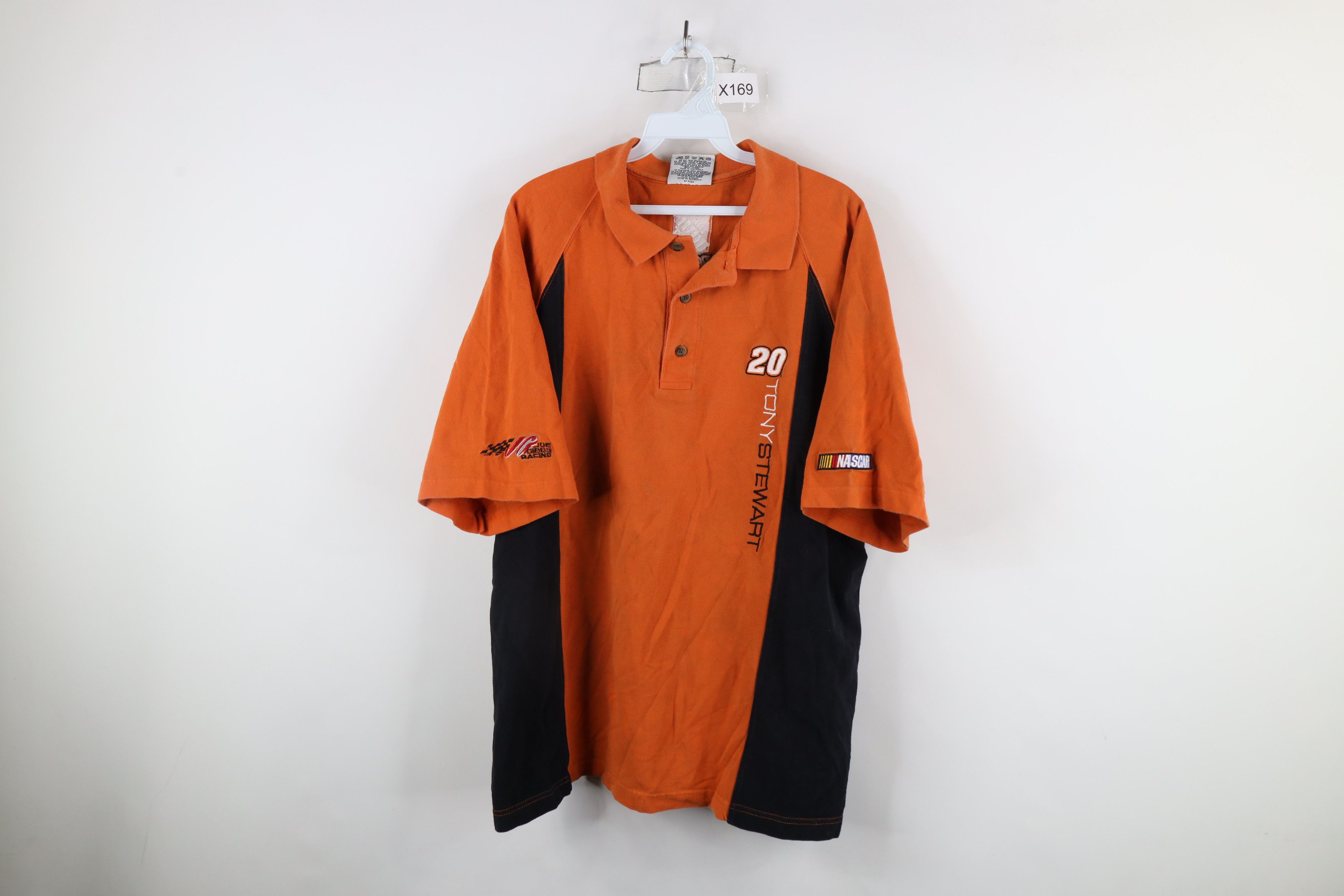 Vintage Vintage NASCAR Out Tony Stewart Racing Polo Shirt Orange Size US XL / EU 56 / 4 - 1 Thumbnail
