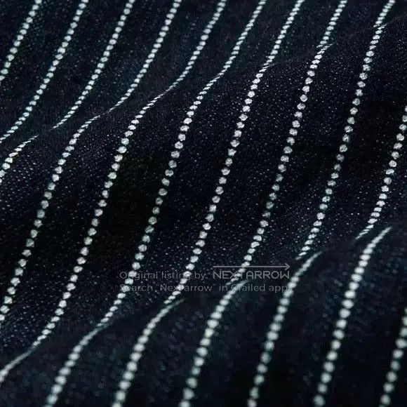 The Flat Head The Flat Head Wabash Stripe Workwear Denim Shirt. Size US S / EU 44-46 / 1 - 5 Thumbnail