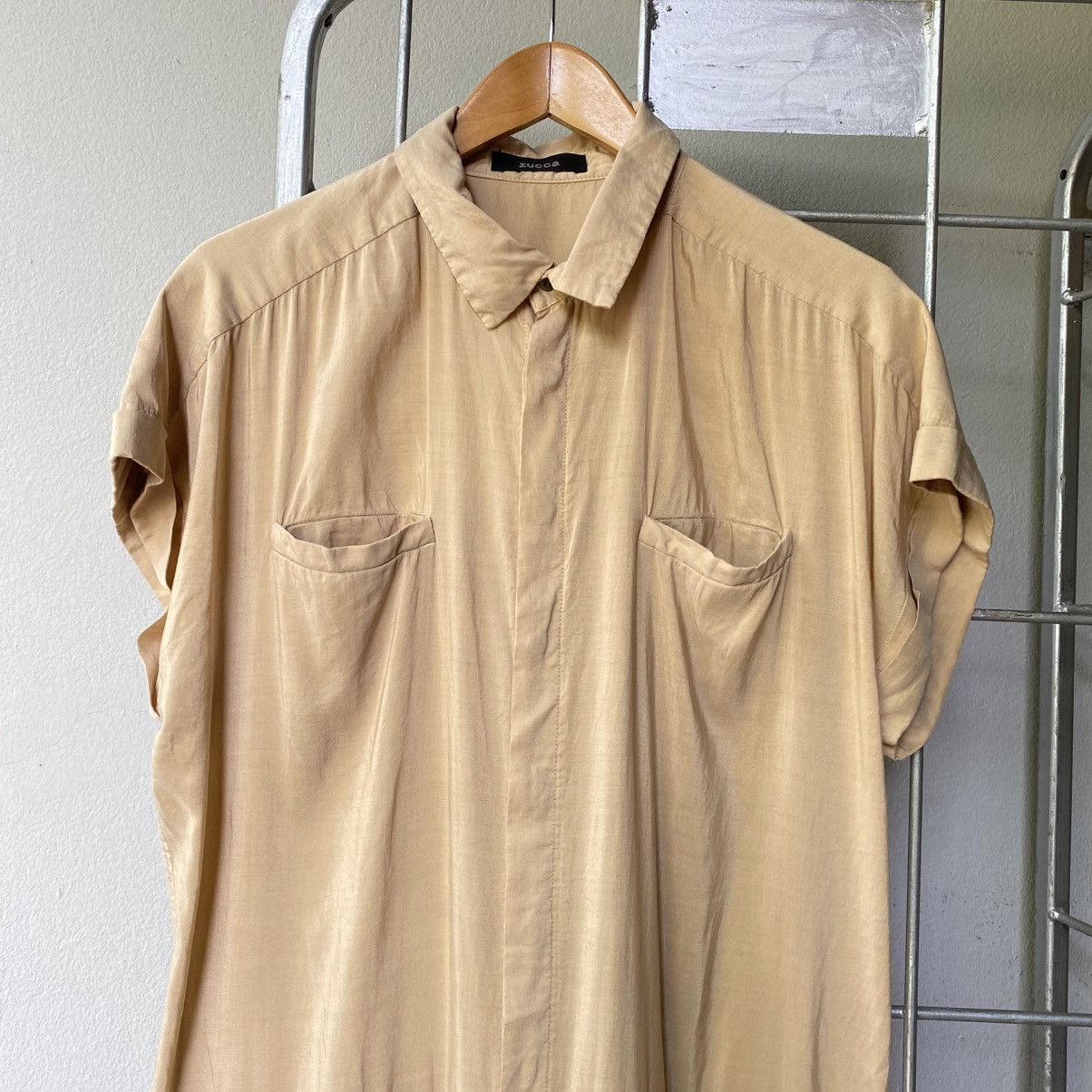Zucca ZUCCA Yellow Button-Front Dress with Pockets Size M / US 6-8 / IT 42-44 - 16 Thumbnail