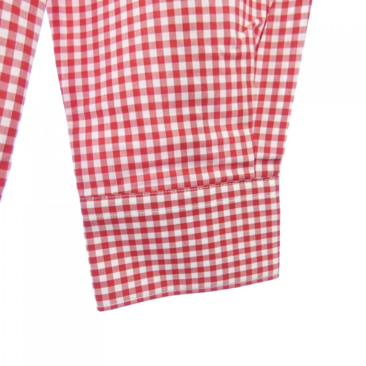 Comme des Garcons Shirt Checked Button Up Long Sleeve Chest Pocket Red White Size US S / EU 44-46 / 1 - 5 Thumbnail