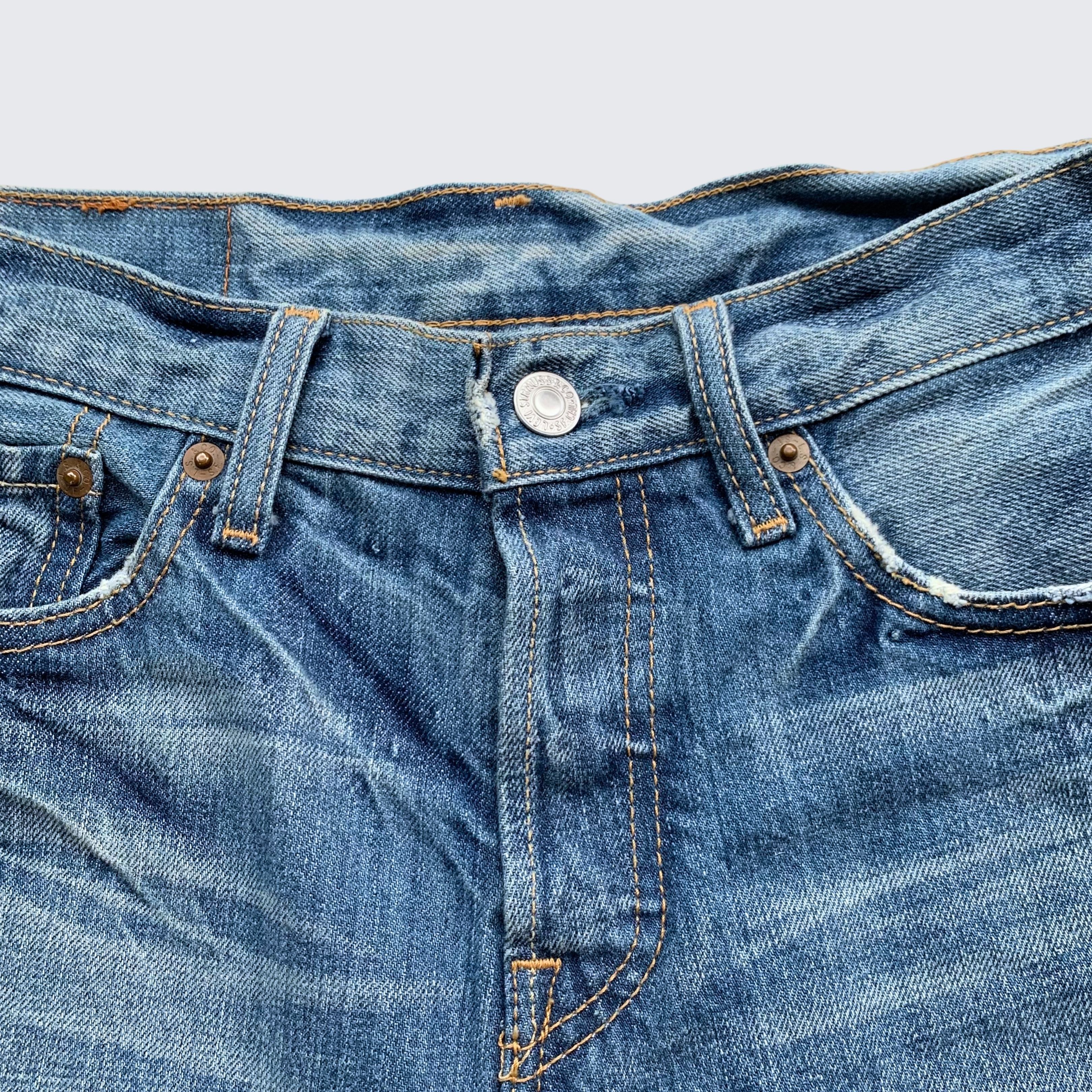 Levi's × Levi's Vintage Clothing × Vintage Vintage Blue Jeans Levi's 1990s 501 Womens Denim Skirt Size 26" / US 2 / IT 38 - 2 Thumbnail