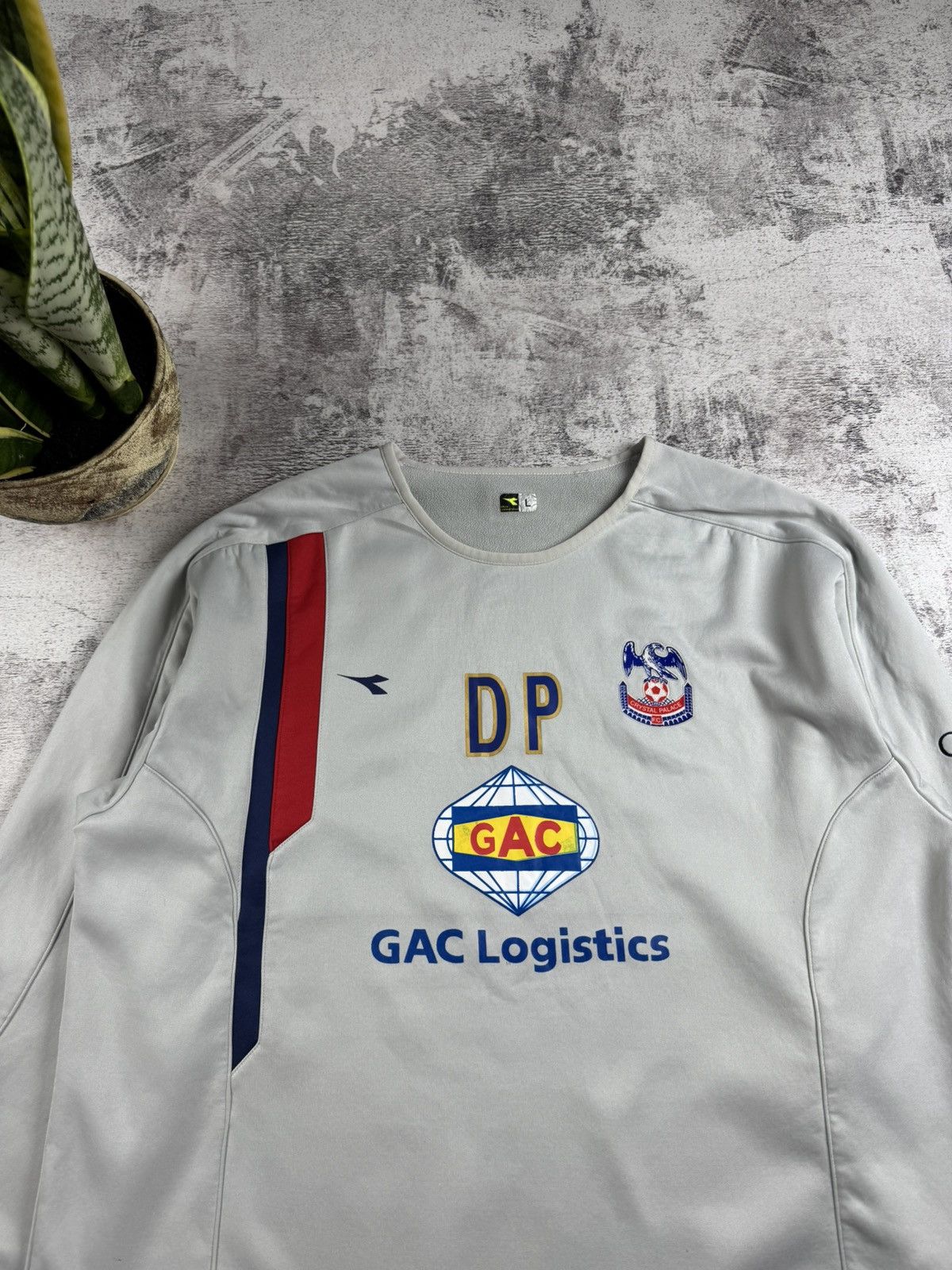 Diadora Crystal Palace Player Issue LongSleeve Diadora Soccer Football Jersey Sweatshirt Size US L / EU 52-54 / 3 - 5 Thumbnail