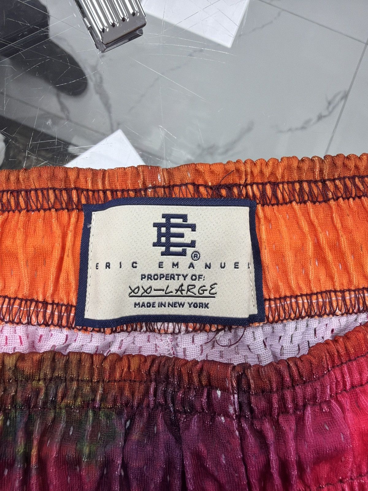 Eric Emanuel Eric Emanuel EE Short “Yellow/Red Stripe” Size US 40 / EU 56 - 5 Thumbnail