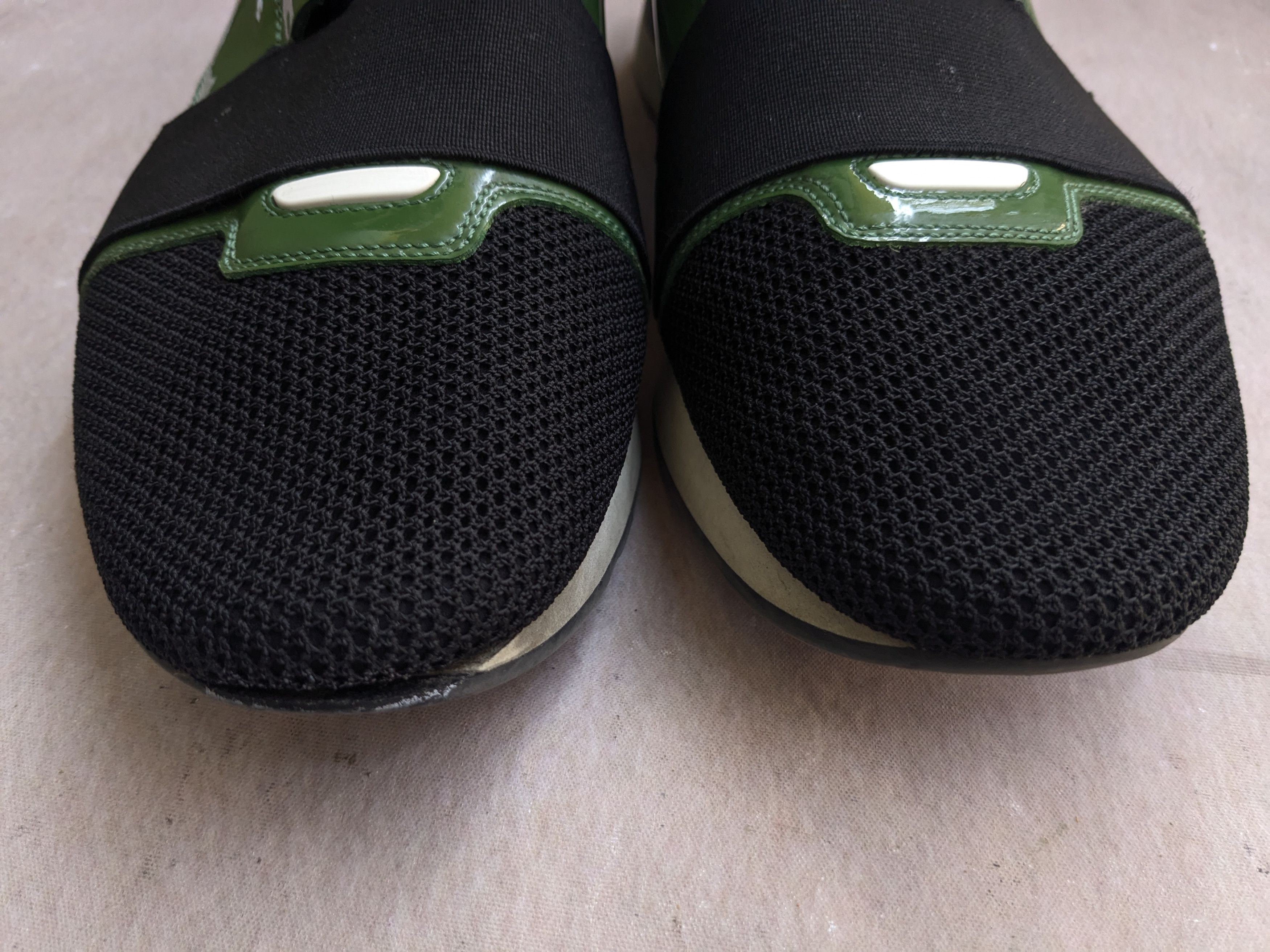 Balenciaga Balenciaga Race Runner Green Black 10 43 Leather Low Tops Size US 10 / EU 43 - 4 Thumbnail