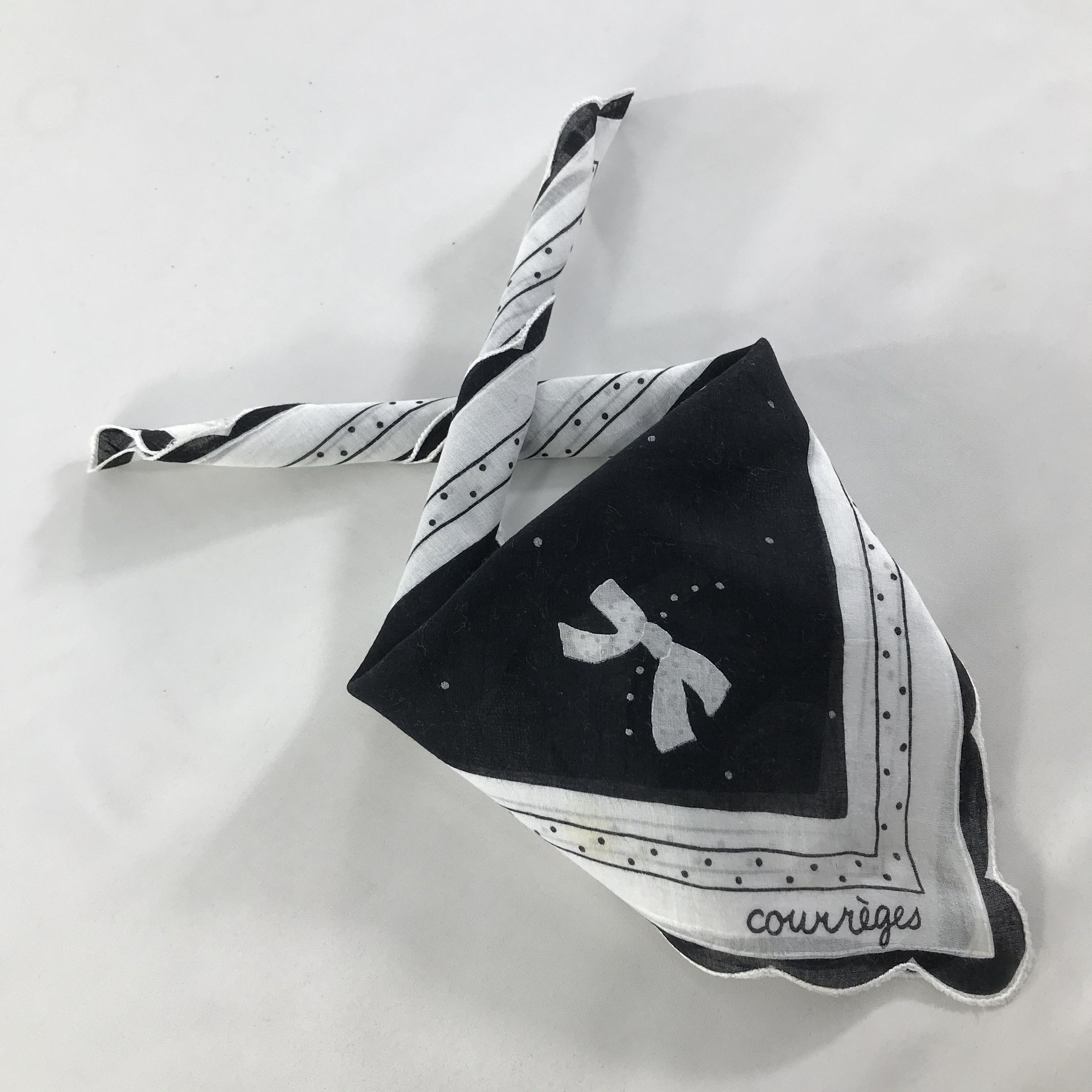 Courreges × Vintage Courreges Bandana / Handkerchief / Neckerchief - S1273 Size ONE SIZE - 4 Thumbnail