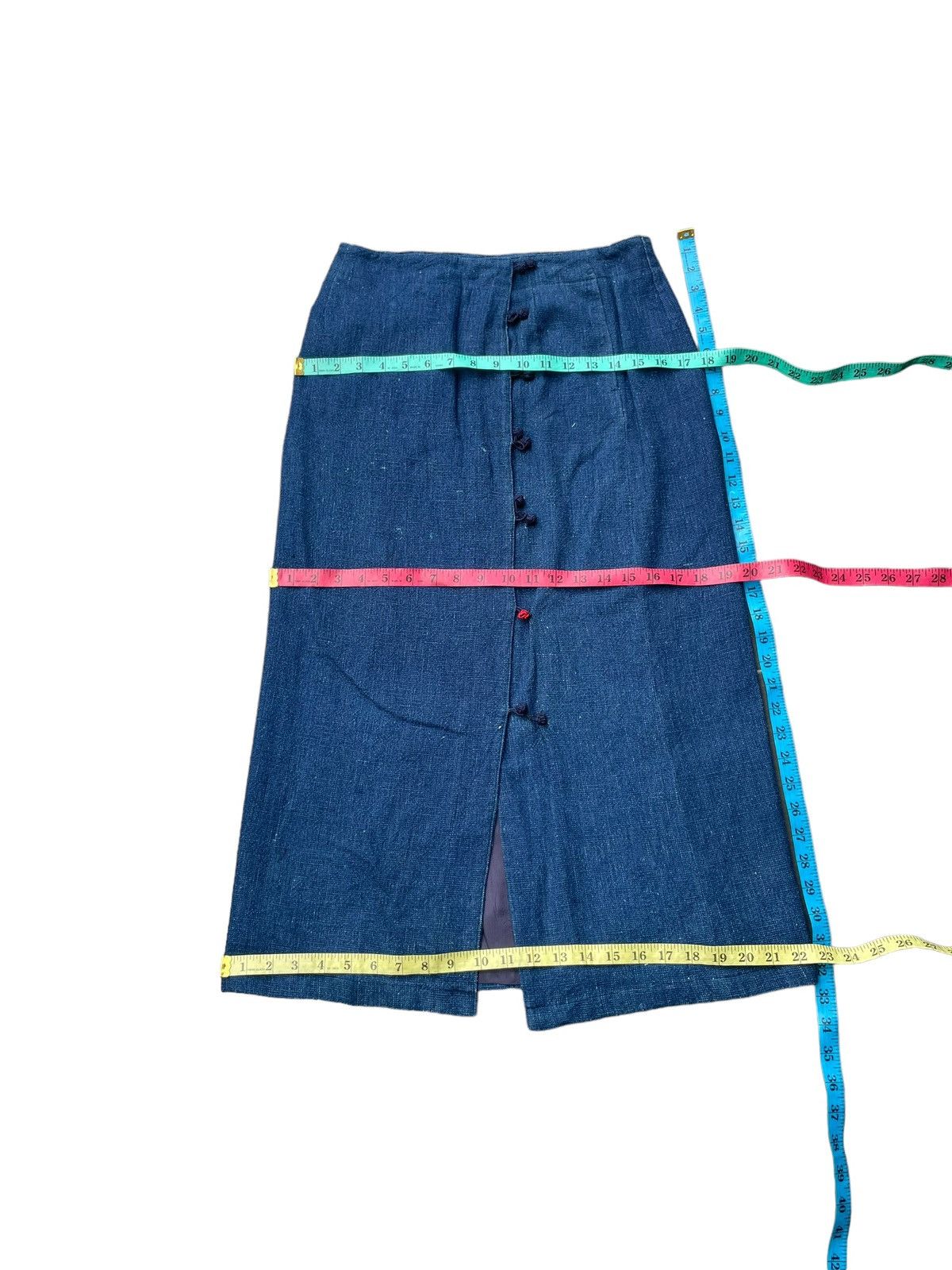 Blue Blue Japan × Japanese Brand Vintage Blue Blue Japan Pure Indigo Skirt Size 28" / US 6 / IT 42 - 7 Thumbnail