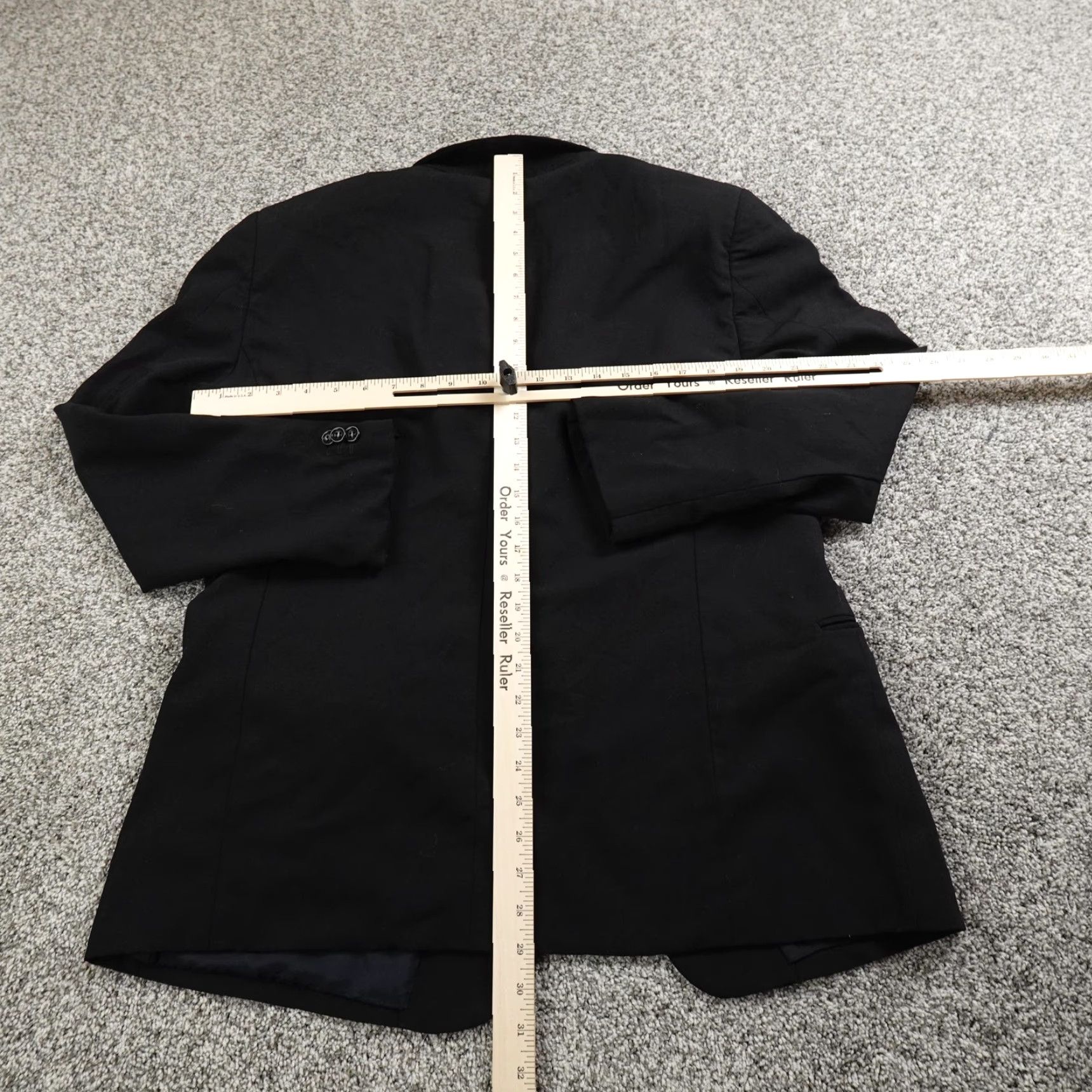 Armani Armani Collezioni Blazer Mens 42 Black Wool Sport Coat Jacket Italy Size 42R - 5 Thumbnail