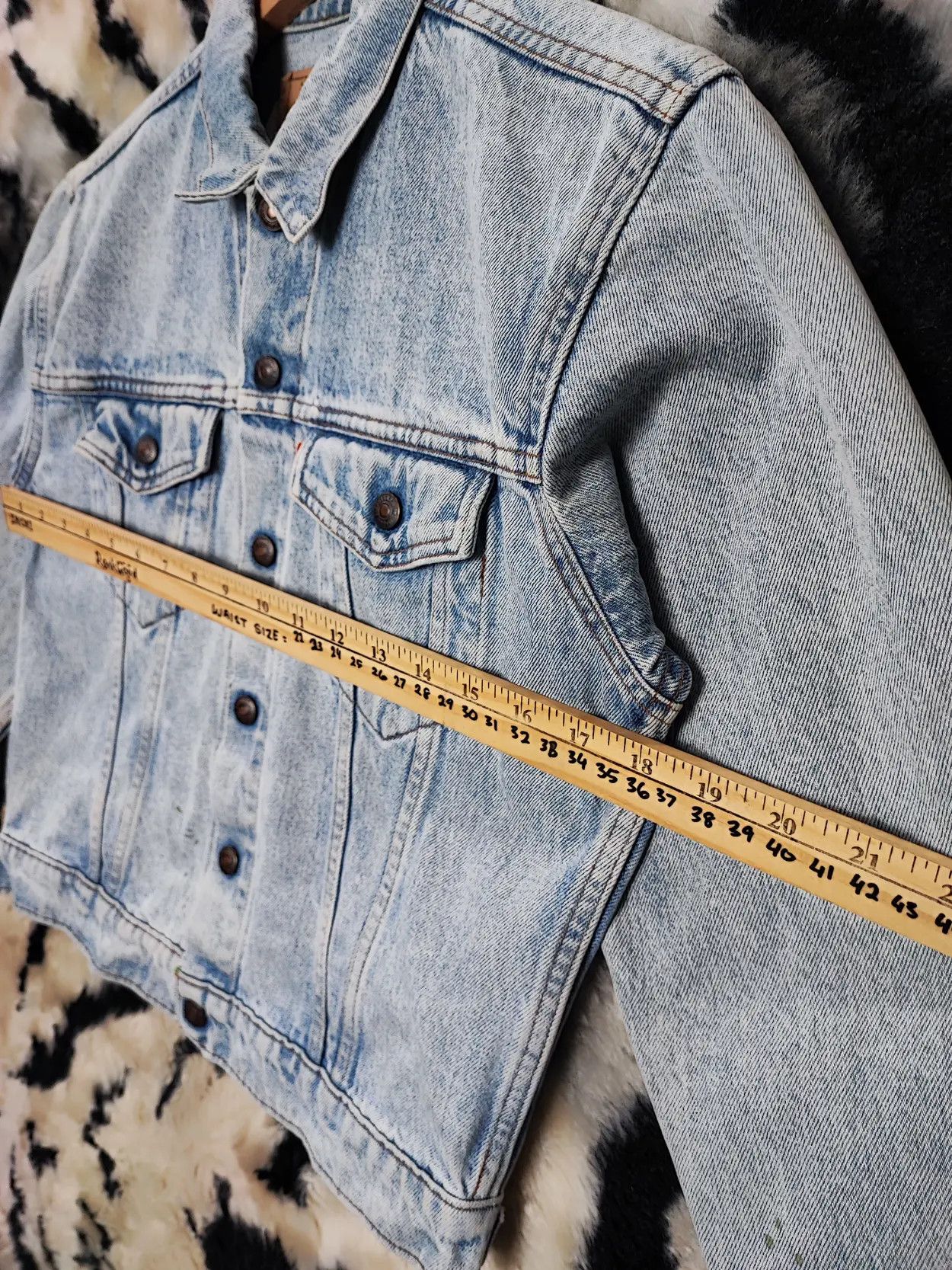 Levi's Vintage LEVIS Denim Jacket 80s Trashed Distressed Grunge Erd Size US XS / EU 42 / 0 - 18 Thumbnail
