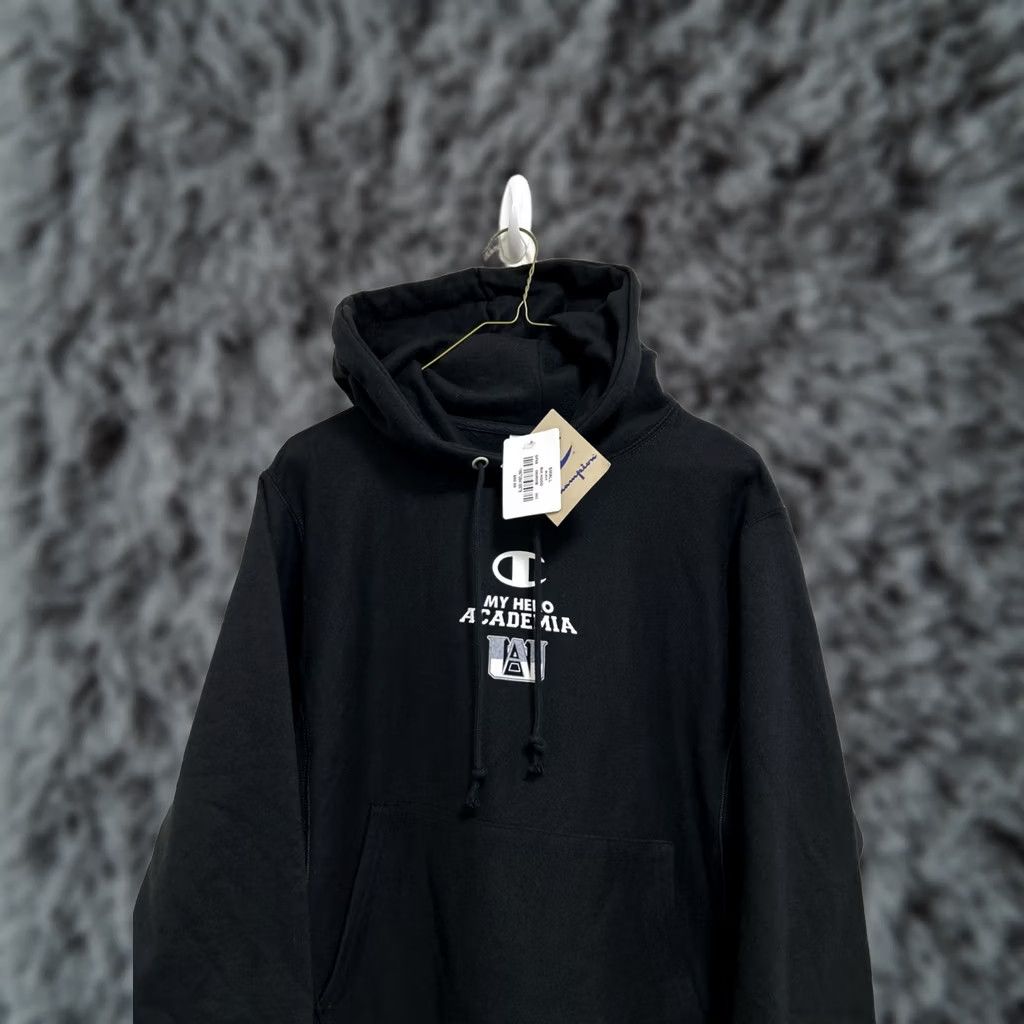 Champion Champion My Hero Academia Bait Hoodie Men S Black Reversible Weave Pullover Small XS? Size US S / EU 44-46 / 1 - 1 Thumbnail