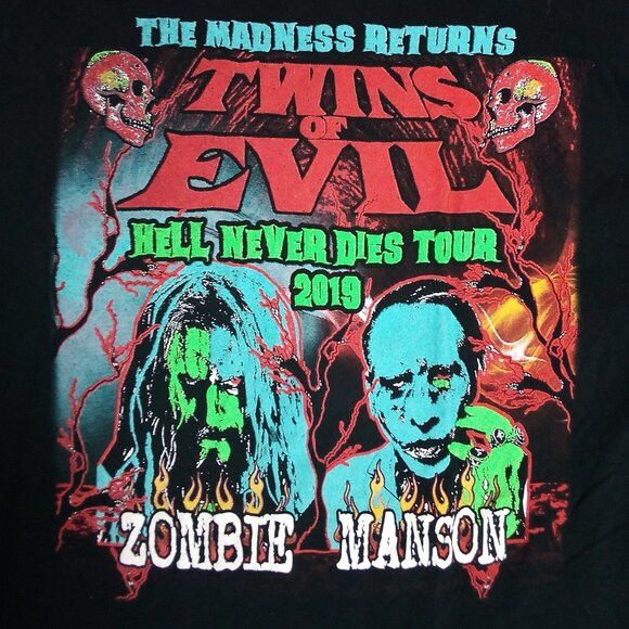 Band Tees Rob Zombie Marilyn Manson Hell Never Dies Tour T-Shirt Size US L / EU 52-54 / 3 - 1 Thumbnail