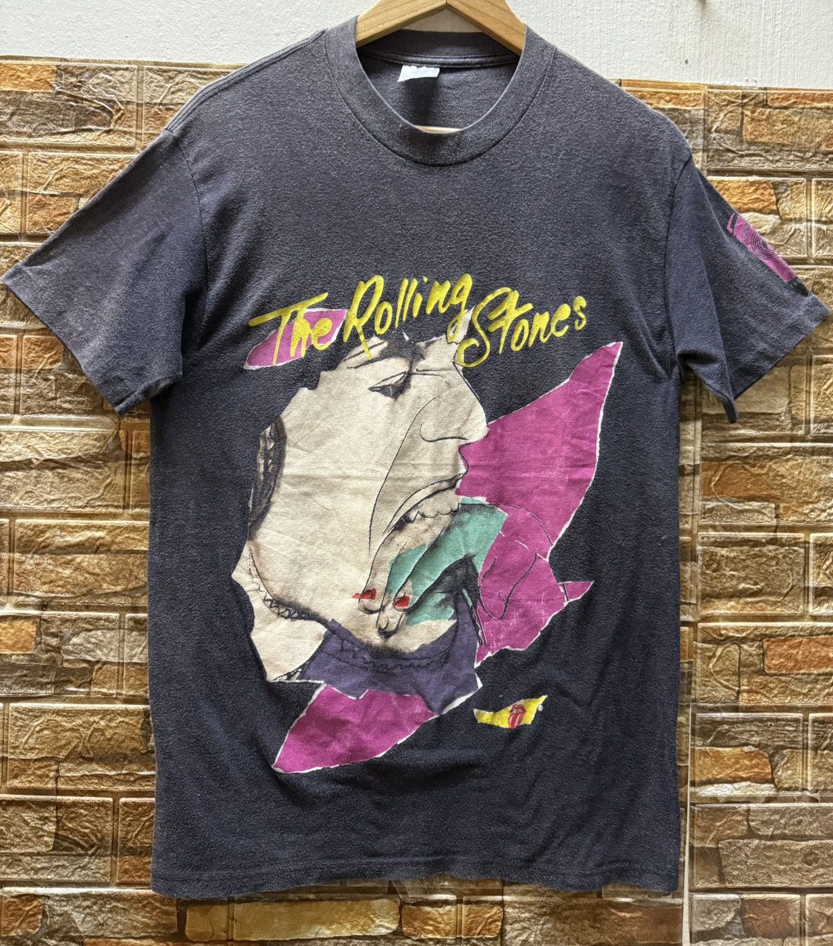 Vintage Vintage 80s The Rolling Stones The North American Tour 1989 Size US M / EU 48-50 / 2 - 1 Thumbnail
